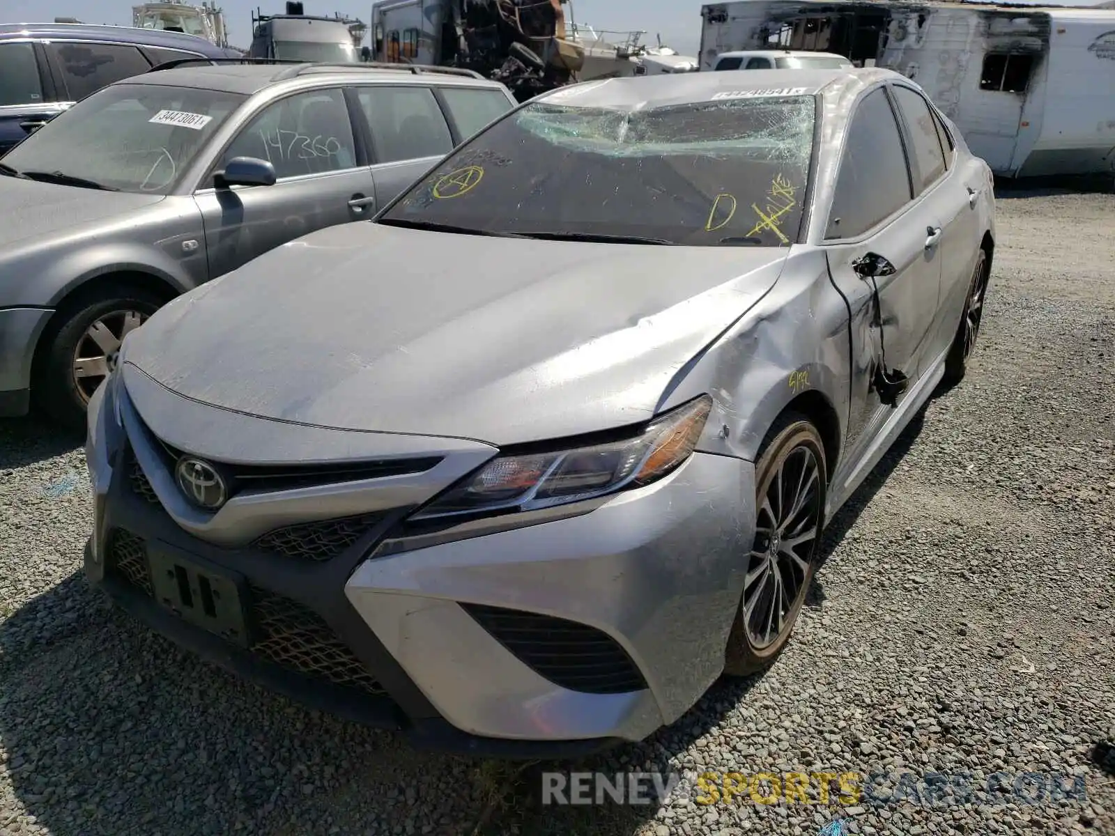 2 Photograph of a damaged car 4T1B11HK9KU258316 TOYOTA CAMRY 2019