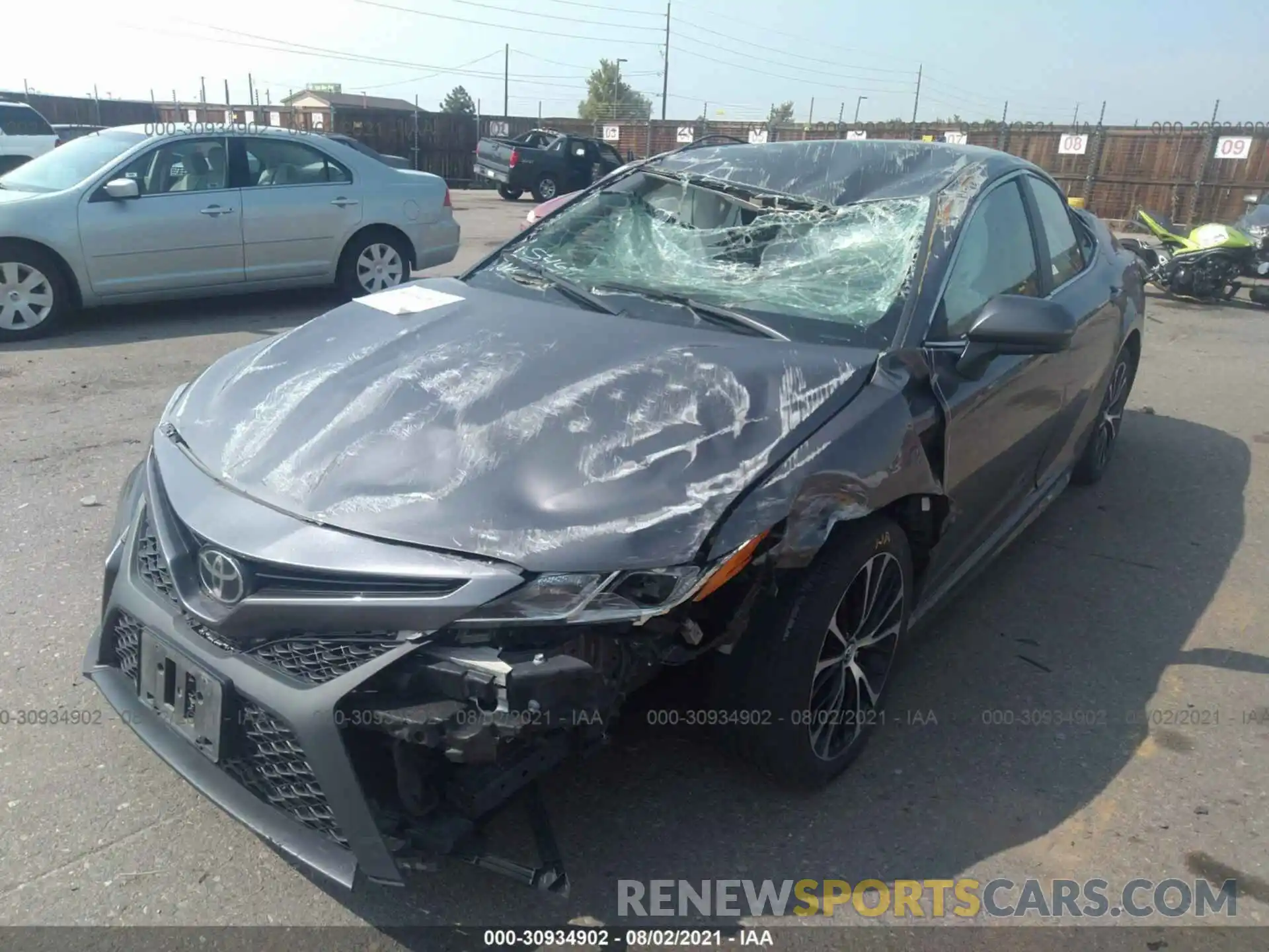 2 Photograph of a damaged car 4T1B11HK9KU263743 TOYOTA CAMRY 2019