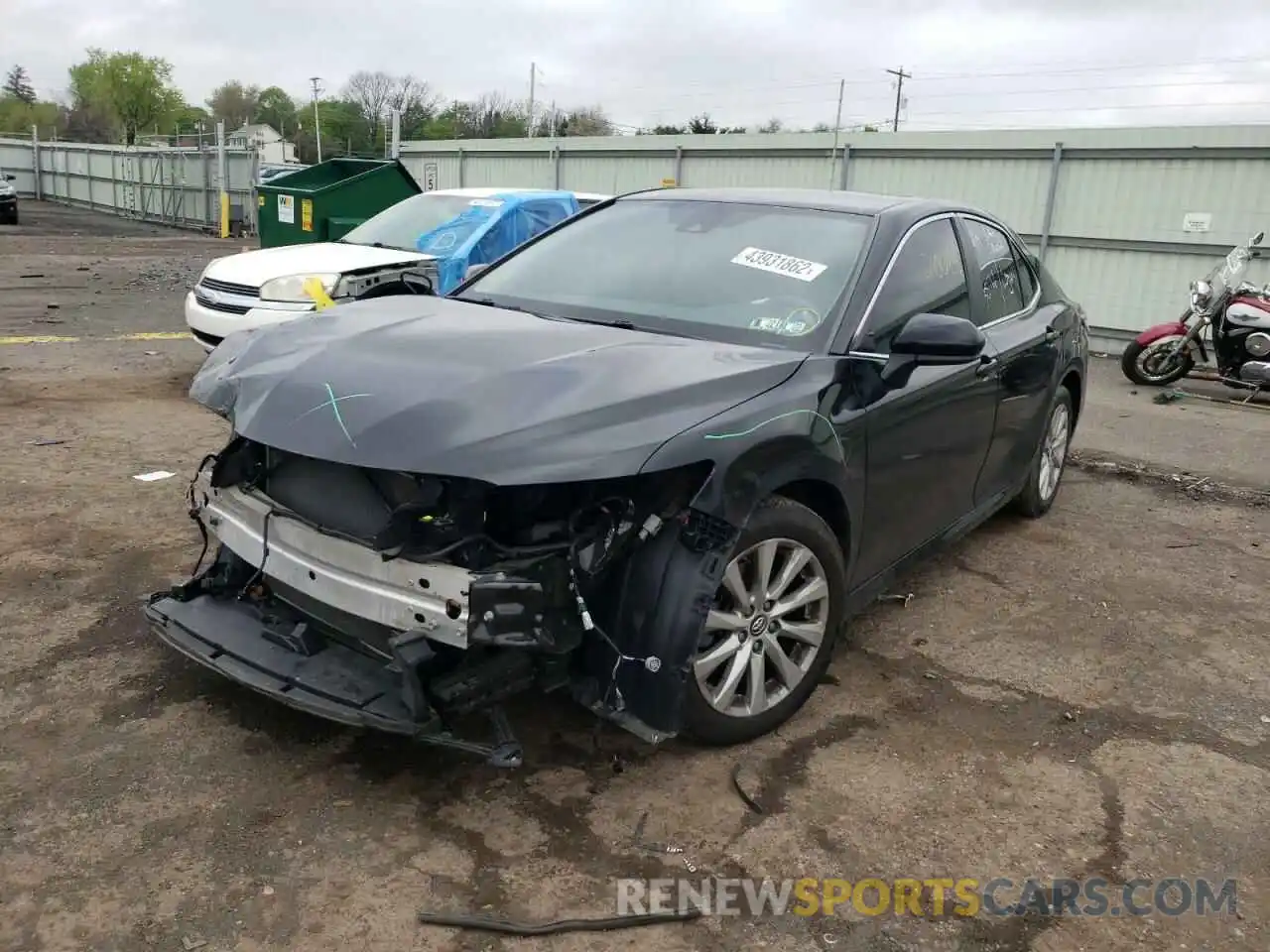 2 Photograph of a damaged car 4T1B11HK9KU271745 TOYOTA CAMRY 2019