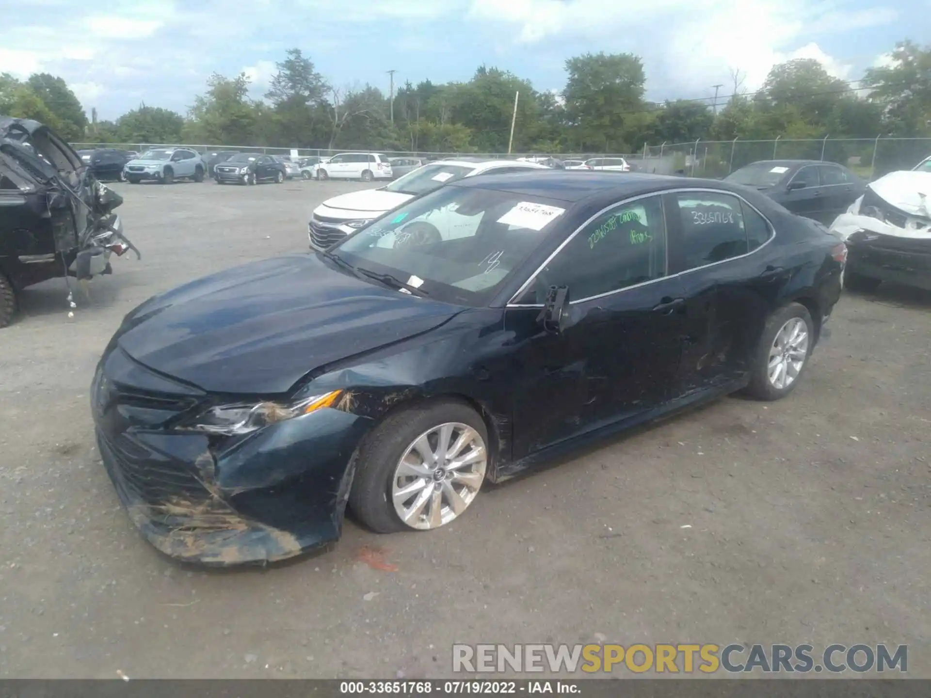 2 Photograph of a damaged car 4T1B11HK9KU274399 TOYOTA CAMRY 2019