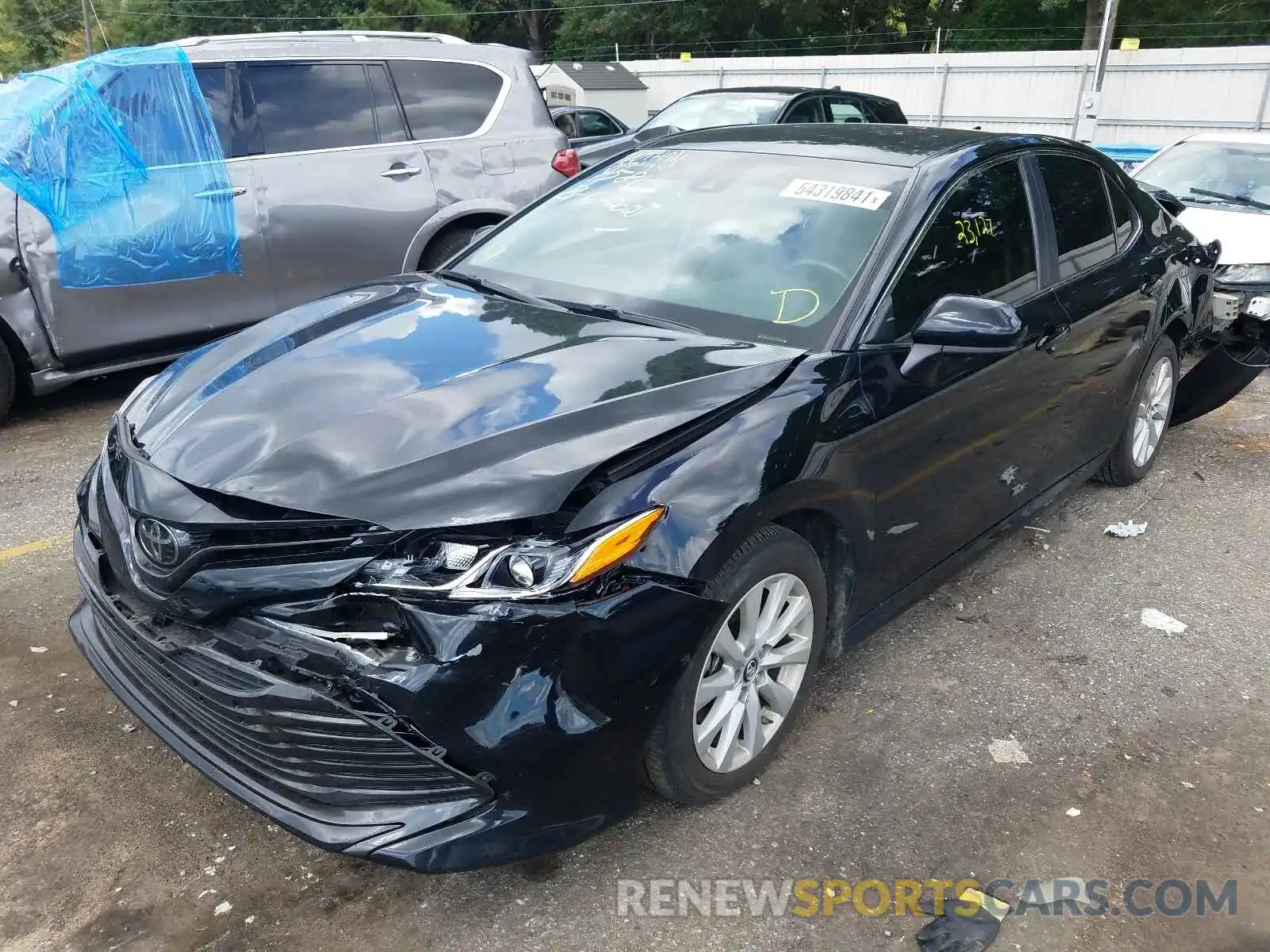 2 Photograph of a damaged car 4T1B11HK9KU289954 TOYOTA CAMRY 2019