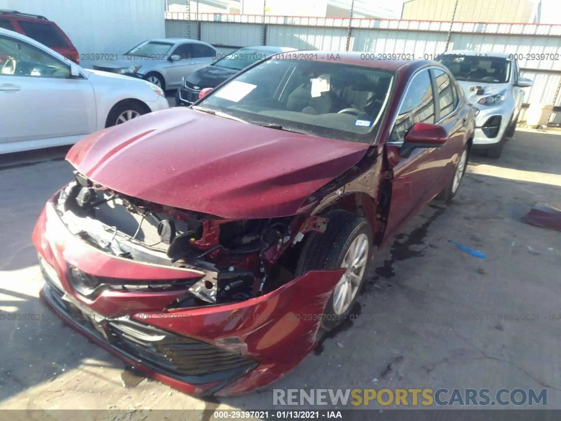 2 Photograph of a damaged car 4T1B11HK9KU291039 TOYOTA CAMRY 2019