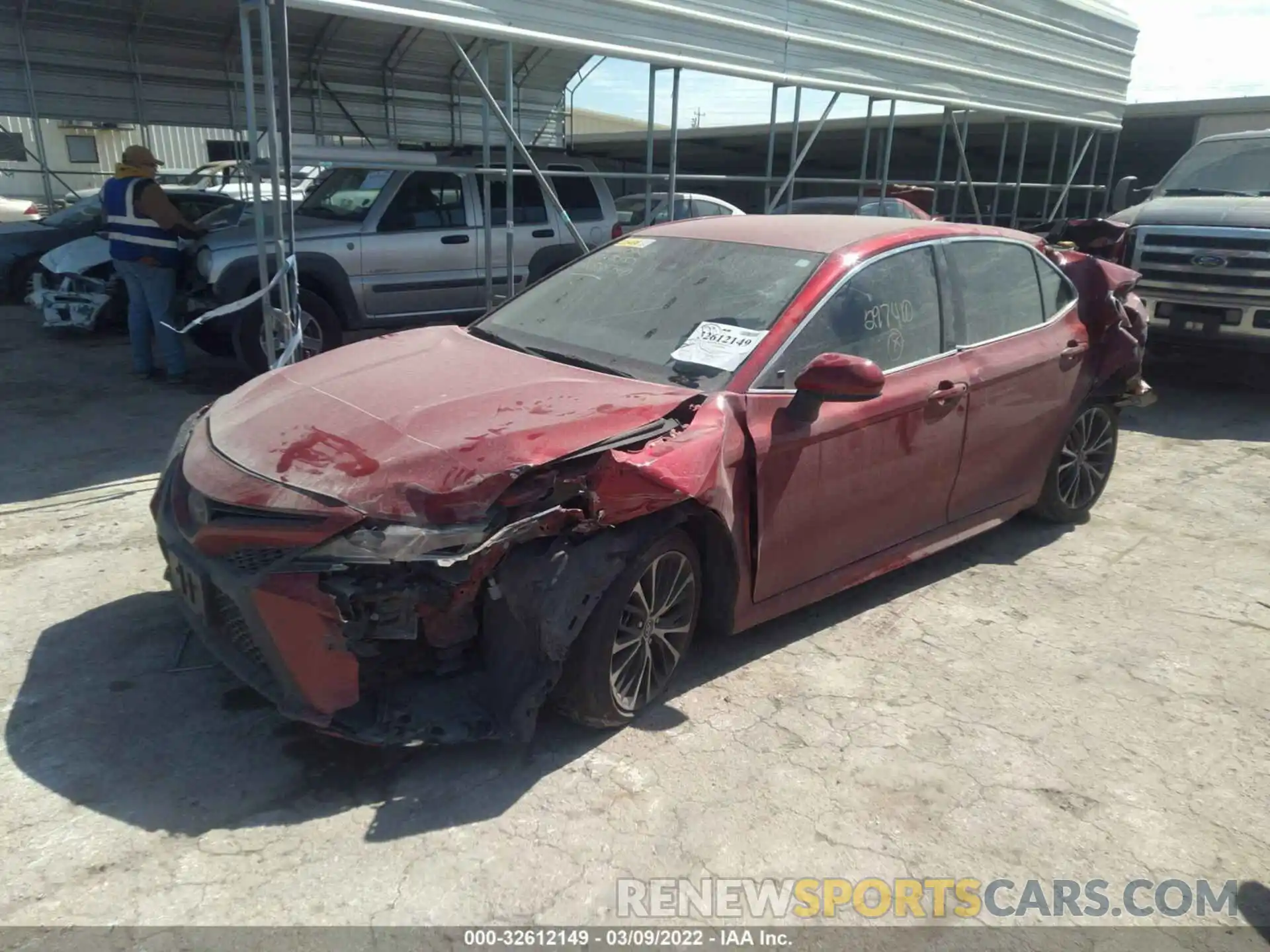 2 Photograph of a damaged car 4T1B11HK9KU297410 TOYOTA CAMRY 2019