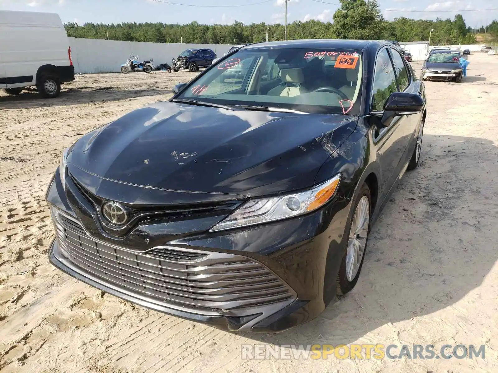 2 Photograph of a damaged car 4T1B11HK9KU298721 TOYOTA CAMRY 2019