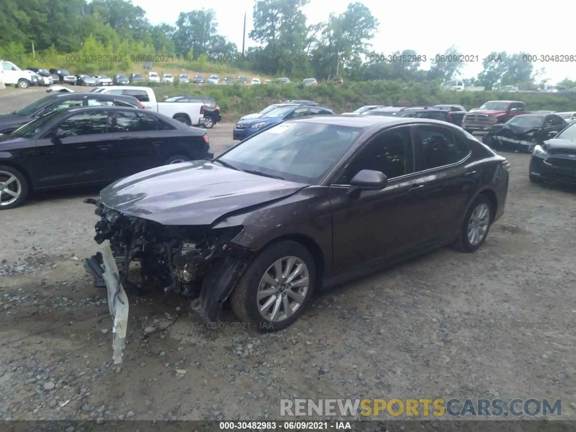 2 Photograph of a damaged car 4T1B11HK9KU682692 TOYOTA CAMRY 2019