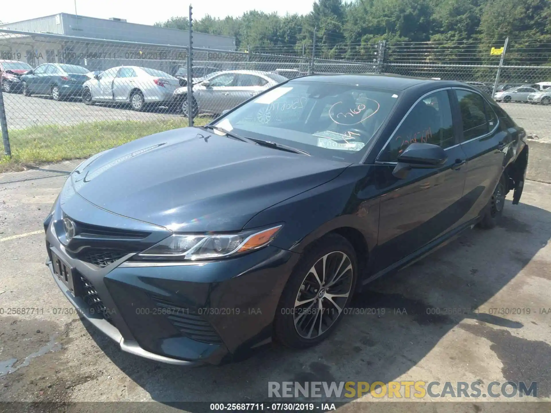 2 Photograph of a damaged car 4T1B11HK9KU689738 TOYOTA CAMRY 2019