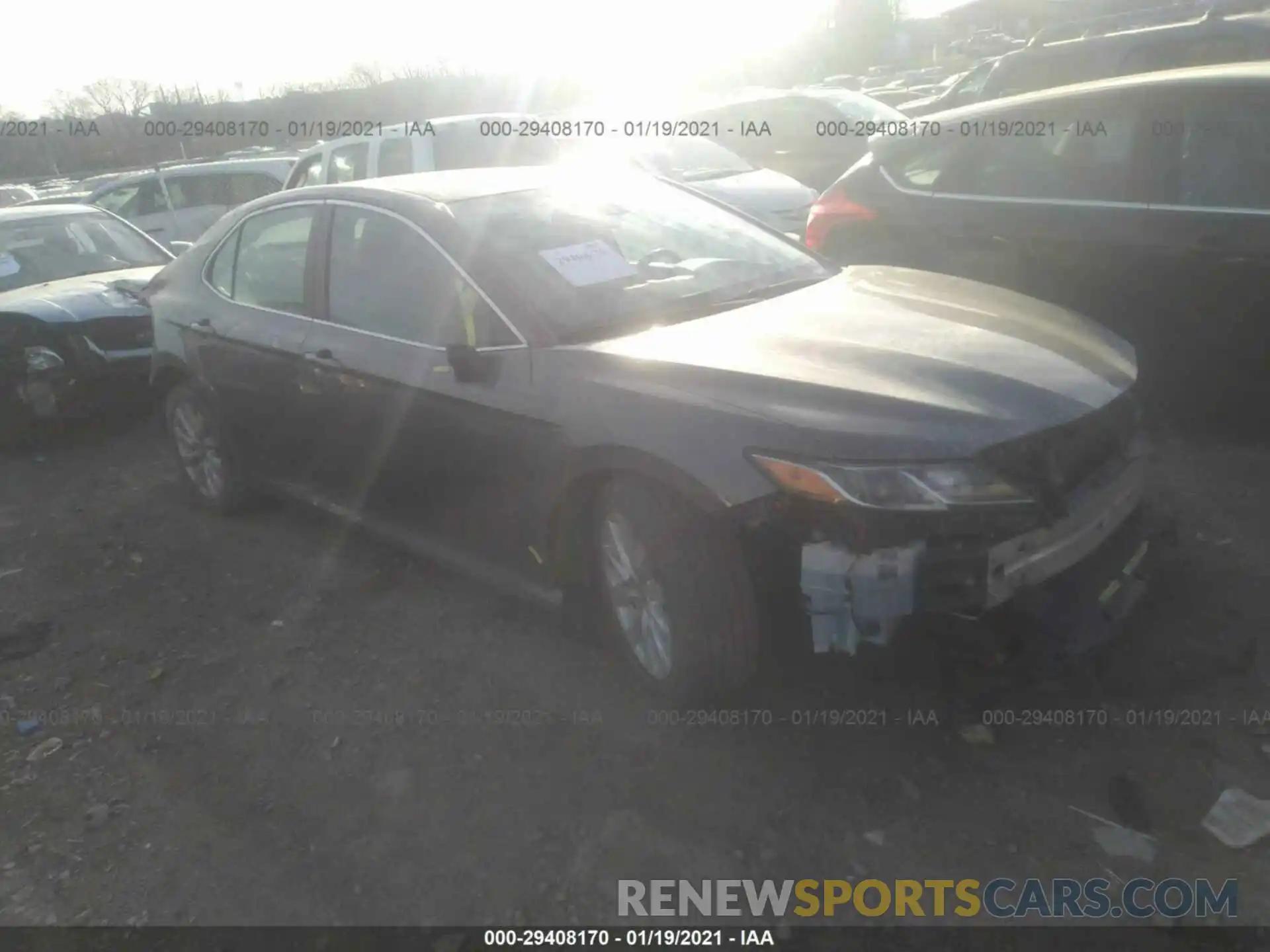 1 Photograph of a damaged car 4T1B11HK9KU690565 TOYOTA CAMRY 2019