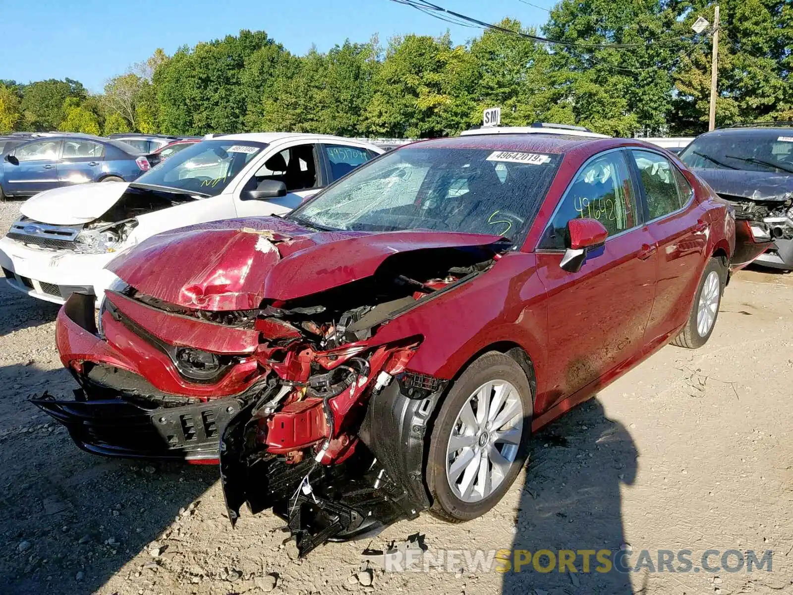 2 Photograph of a damaged car 4T1B11HK9KU701208 TOYOTA CAMRY 2019