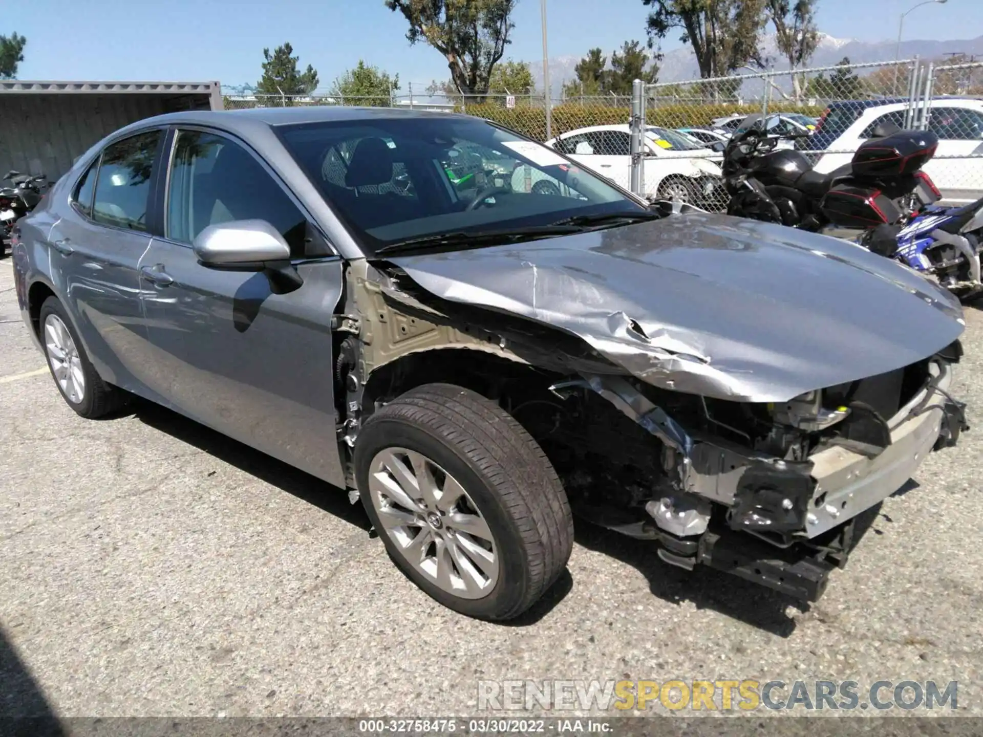 1 Photograph of a damaged car 4T1B11HK9KU706697 TOYOTA CAMRY 2019