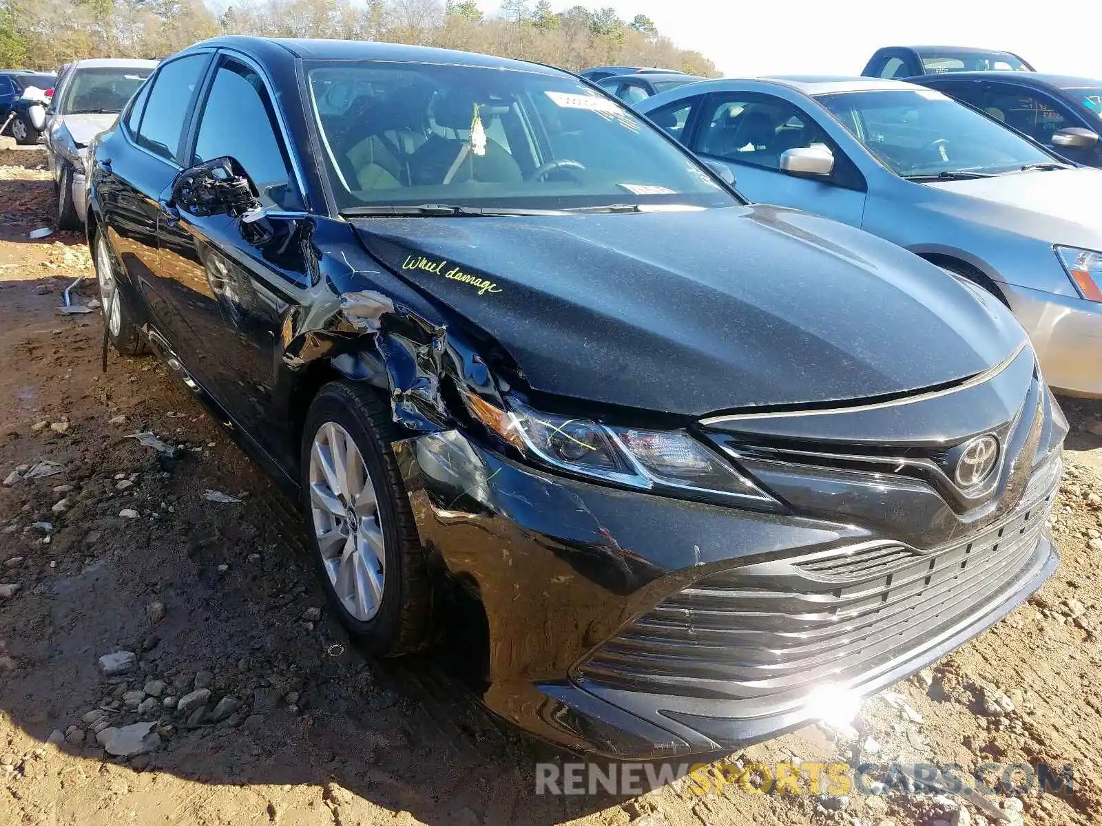 1 Photograph of a damaged car 4T1B11HK9KU709566 TOYOTA CAMRY 2019