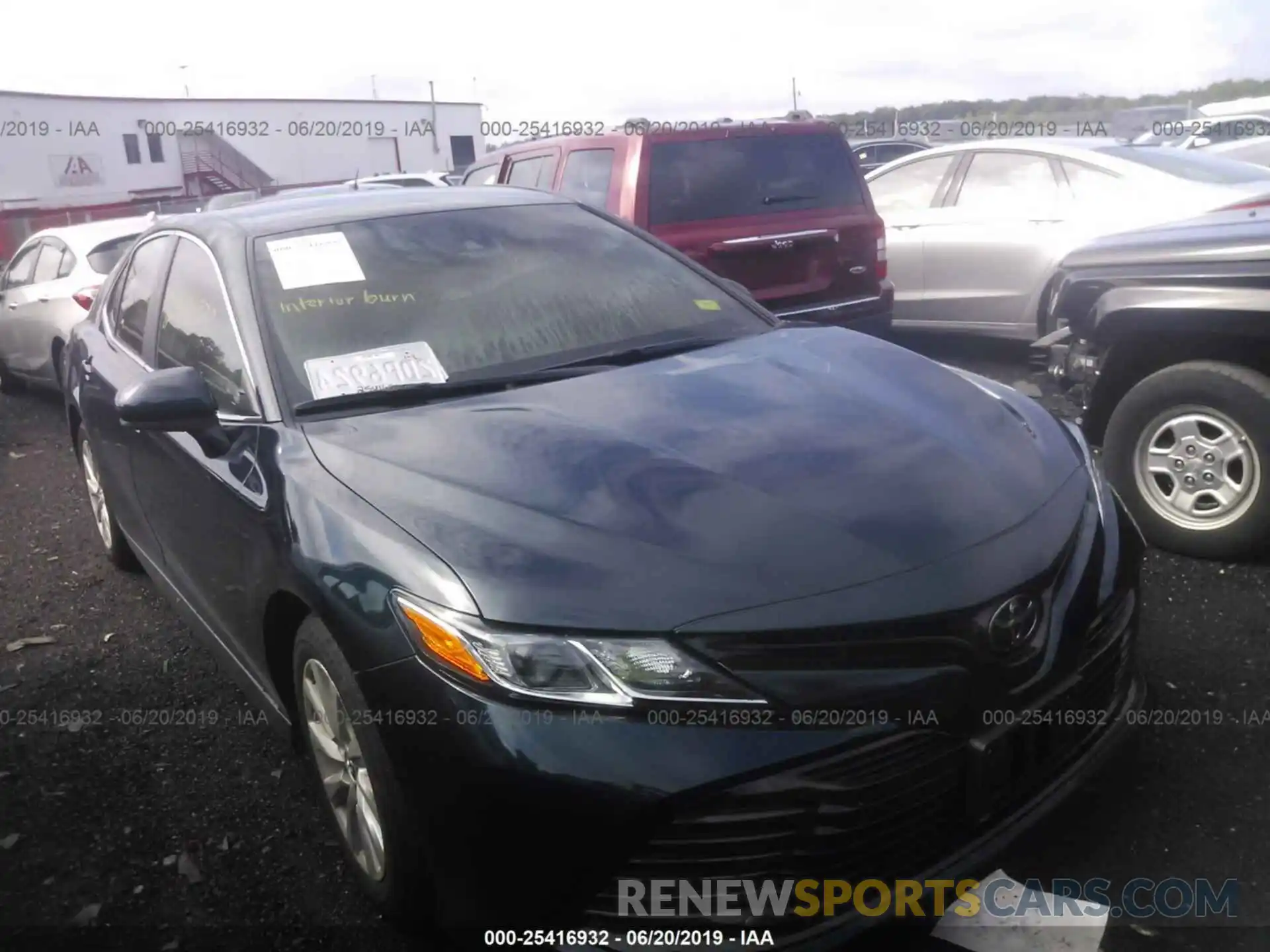 1 Photograph of a damaged car 4T1B11HK9KU711480 TOYOTA CAMRY 2019