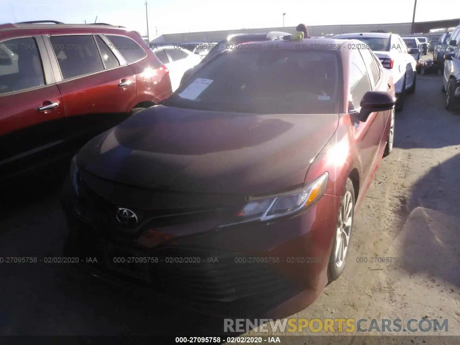 2 Photograph of a damaged car 4T1B11HK9KU715030 TOYOTA CAMRY 2019