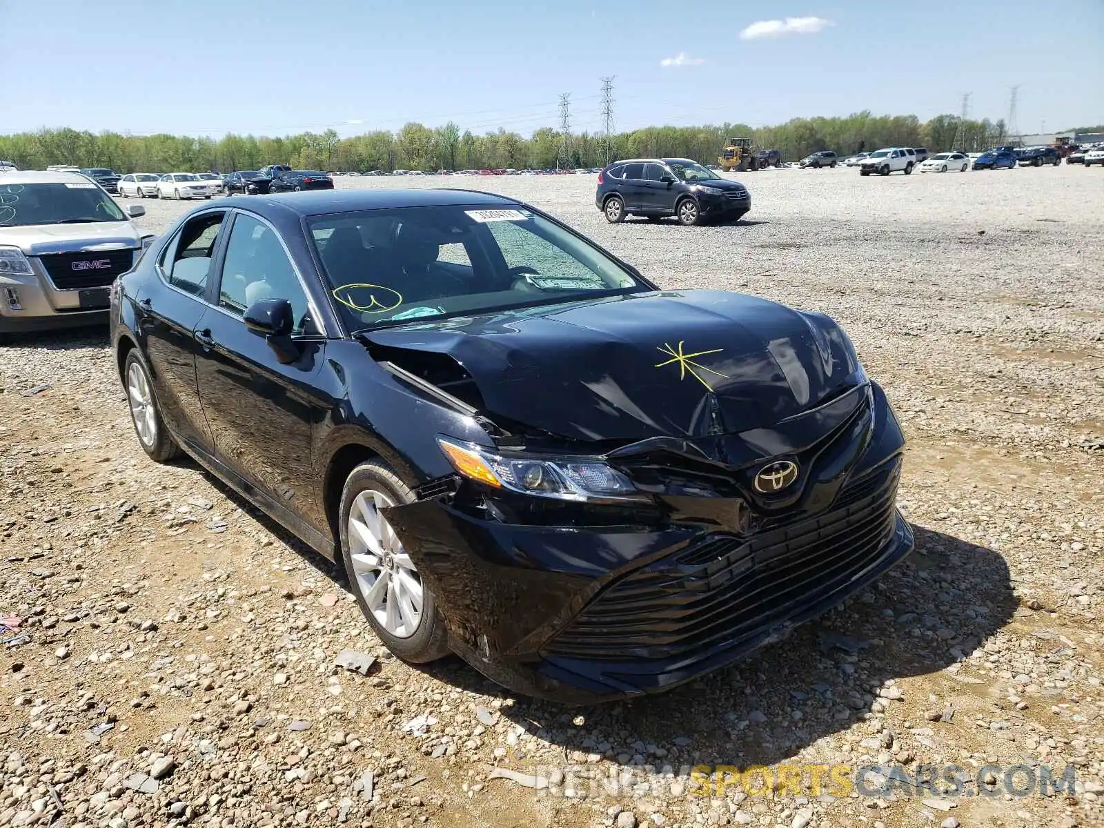 1 Photograph of a damaged car 4T1B11HK9KU717571 TOYOTA CAMRY 2019