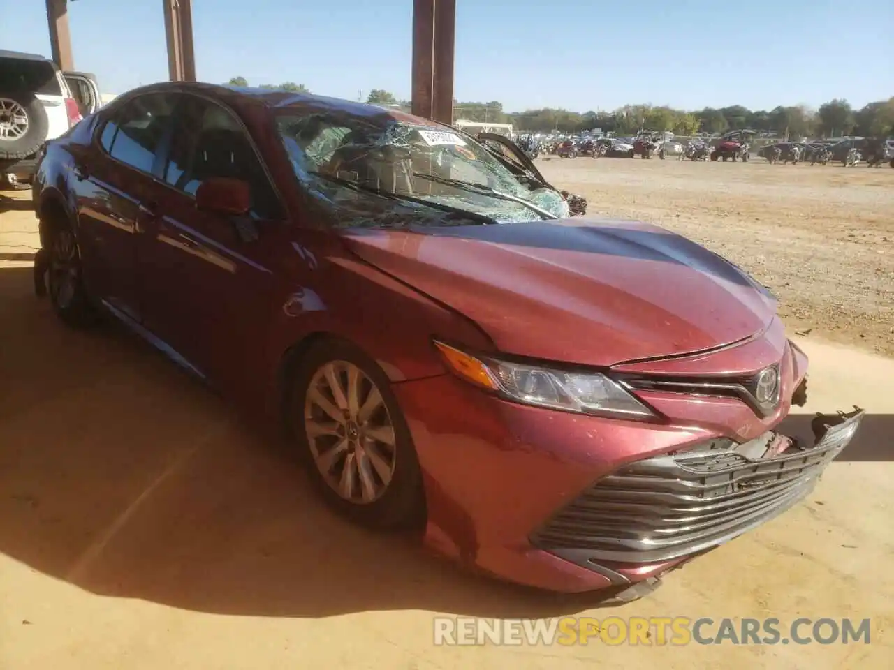 1 Photograph of a damaged car 4T1B11HK9KU718056 TOYOTA CAMRY 2019