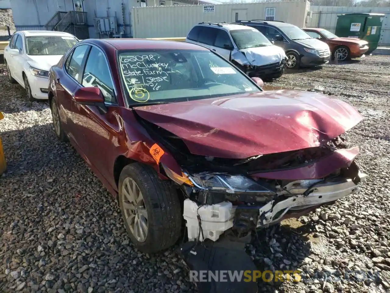 1 Photograph of a damaged car 4T1B11HK9KU723550 TOYOTA CAMRY 2019