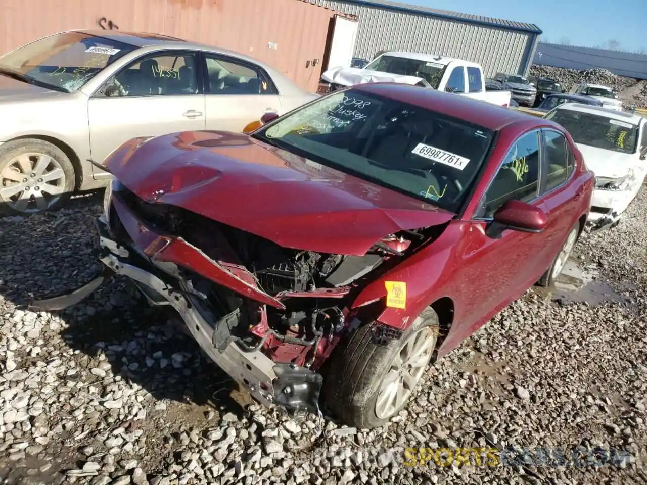 2 Photograph of a damaged car 4T1B11HK9KU723550 TOYOTA CAMRY 2019