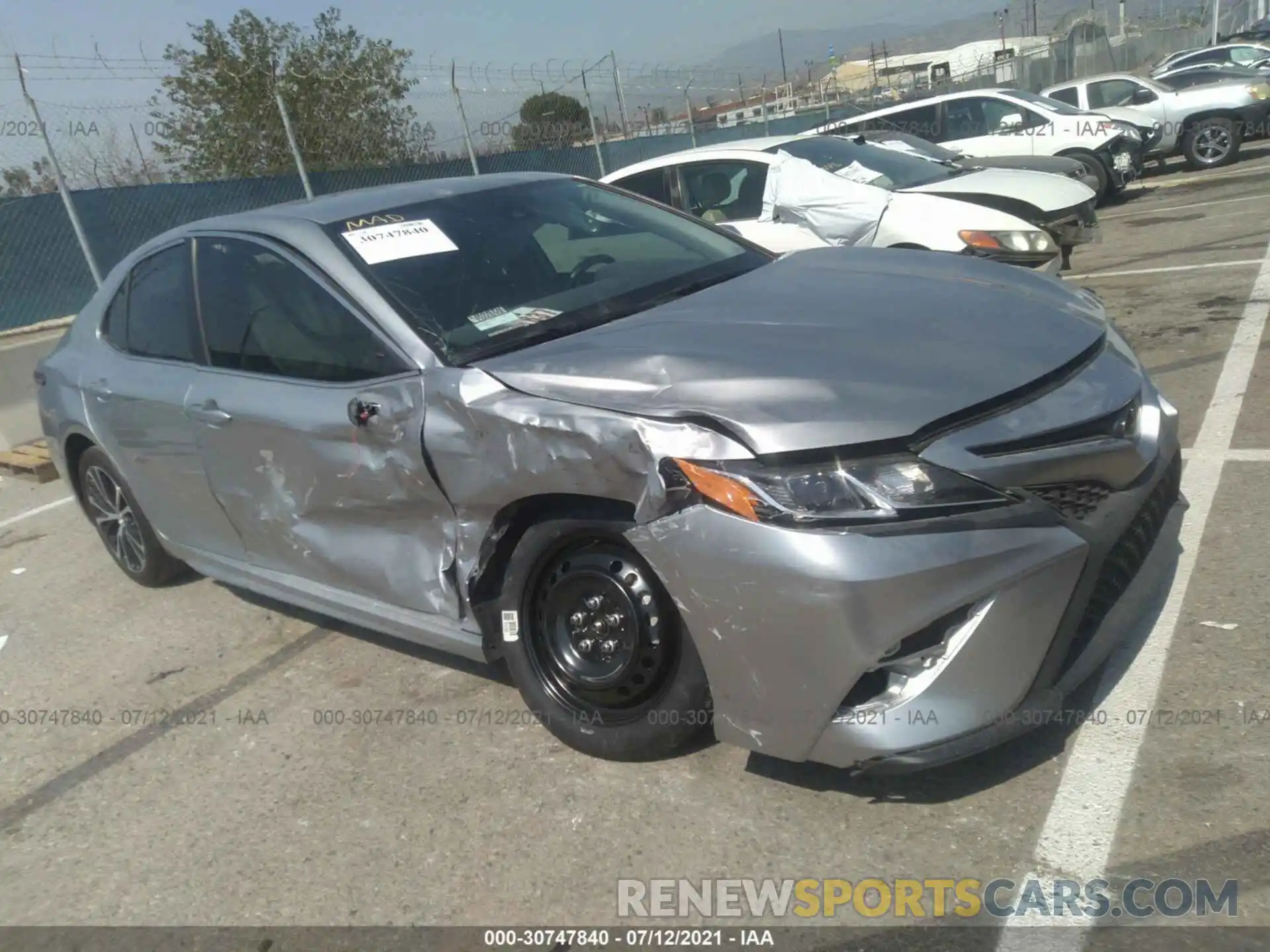 1 Photograph of a damaged car 4T1B11HK9KU726822 TOYOTA CAMRY 2019