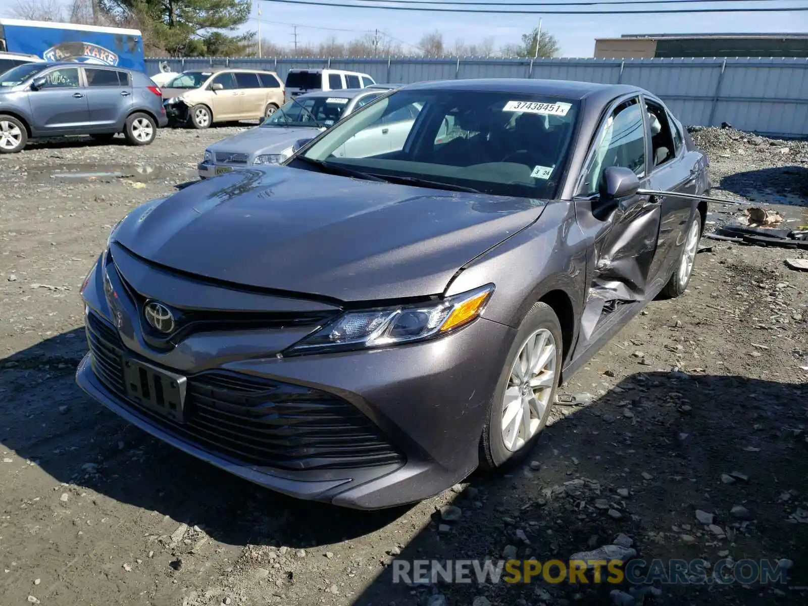 2 Photograph of a damaged car 4T1B11HK9KU728845 TOYOTA CAMRY 2019