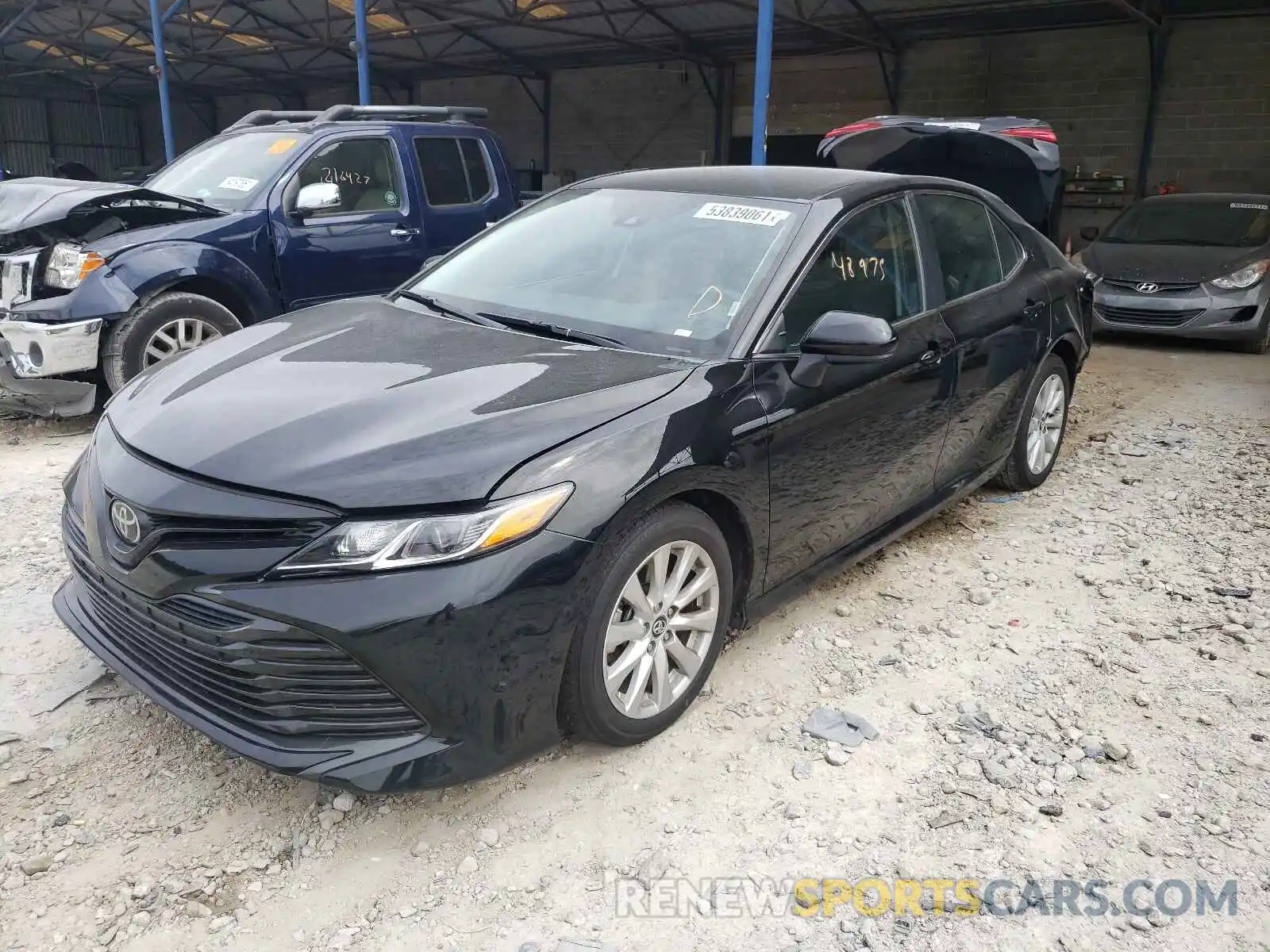 2 Photograph of a damaged car 4T1B11HK9KU739649 TOYOTA CAMRY 2019