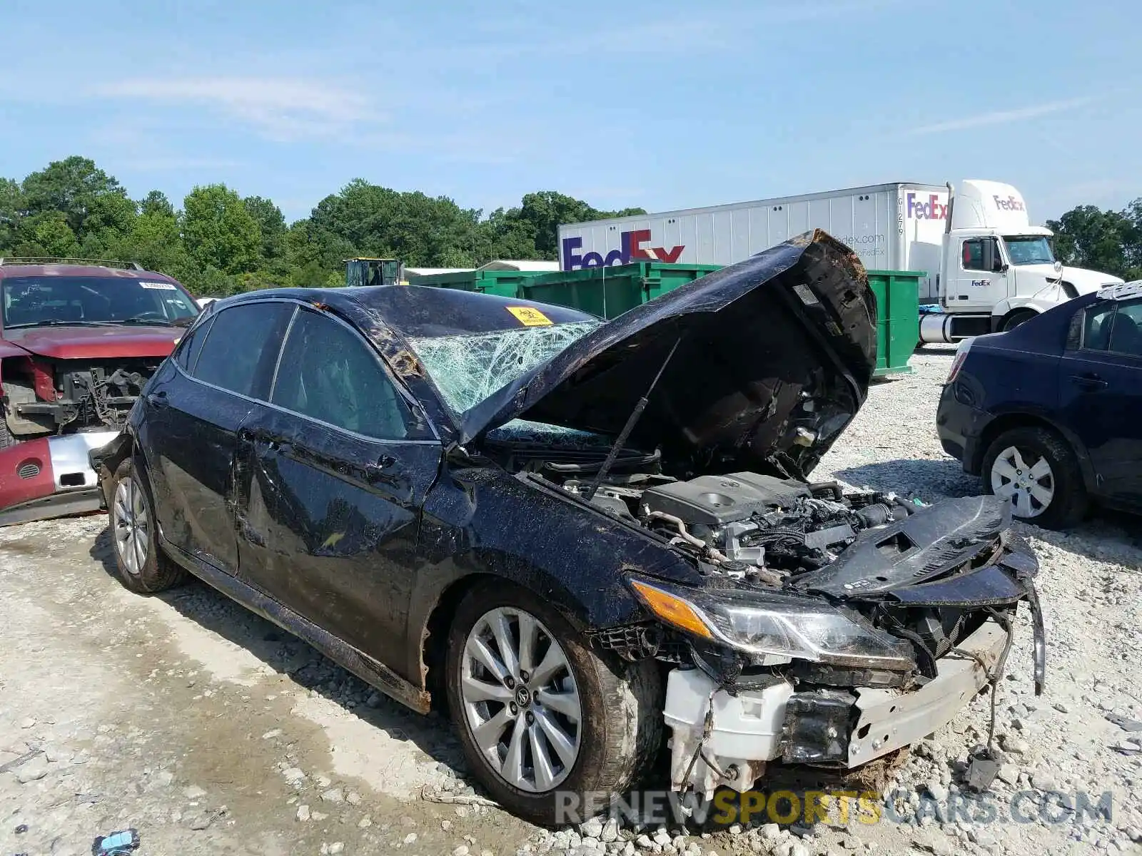 1 Photograph of a damaged car 4T1B11HK9KU752756 TOYOTA CAMRY 2019