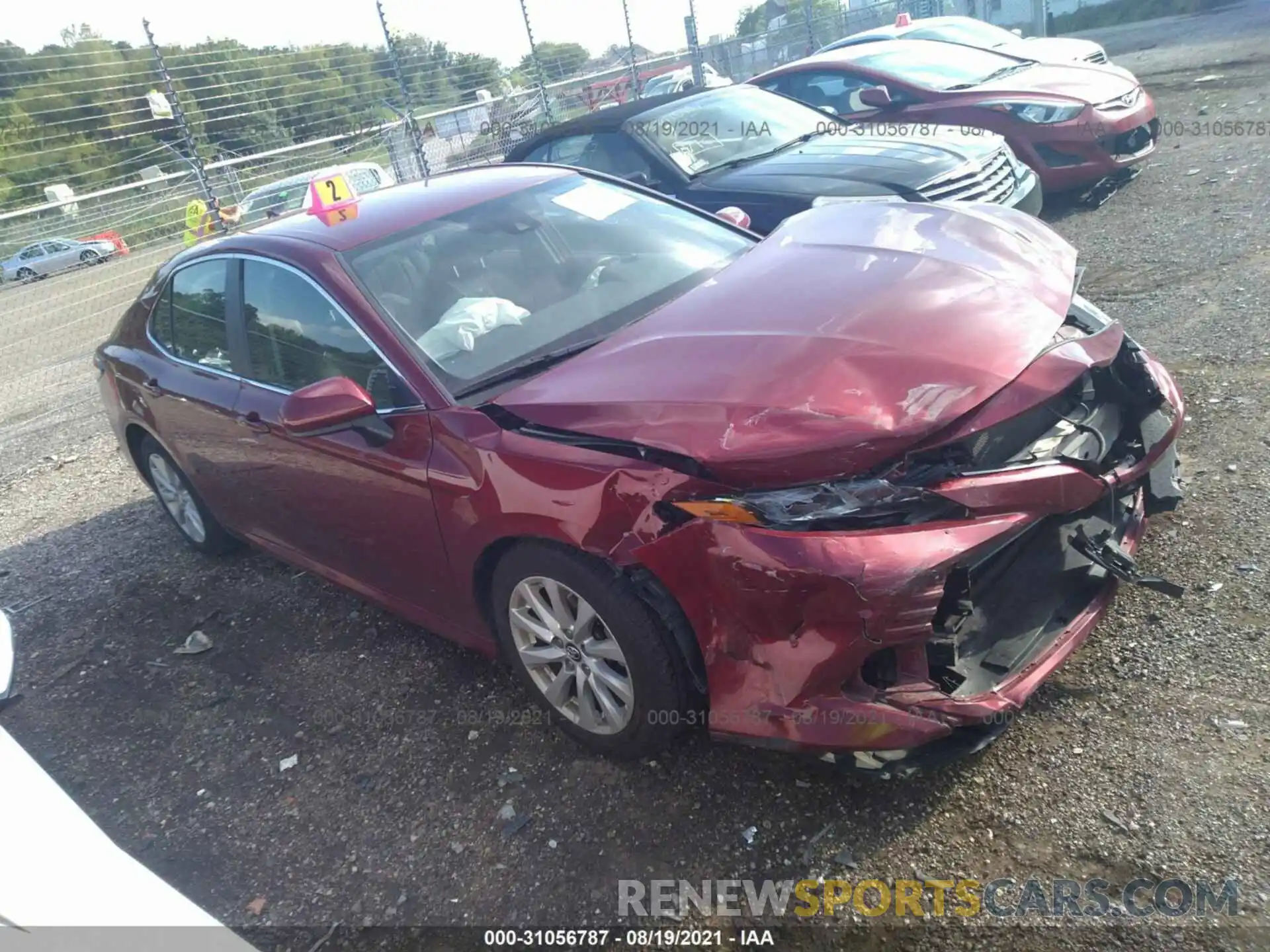 1 Photograph of a damaged car 4T1B11HK9KU756029 TOYOTA CAMRY 2019