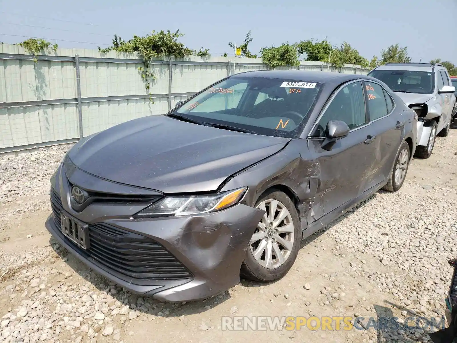 2 Photograph of a damaged car 4T1B11HK9KU757052 TOYOTA CAMRY 2019