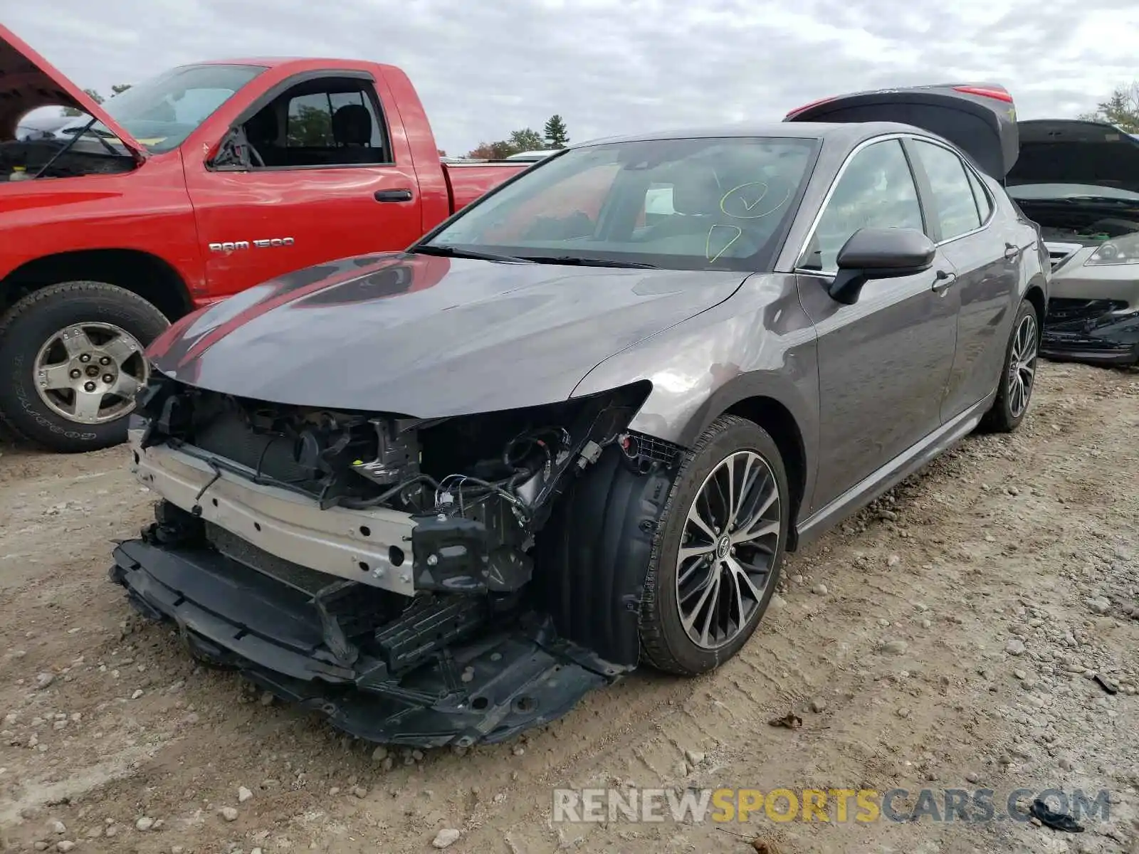 2 Photograph of a damaged car 4T1B11HK9KU757214 TOYOTA CAMRY 2019