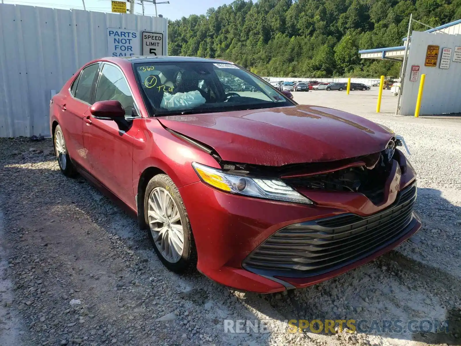 1 Photograph of a damaged car 4T1B11HK9KU758010 TOYOTA CAMRY 2019