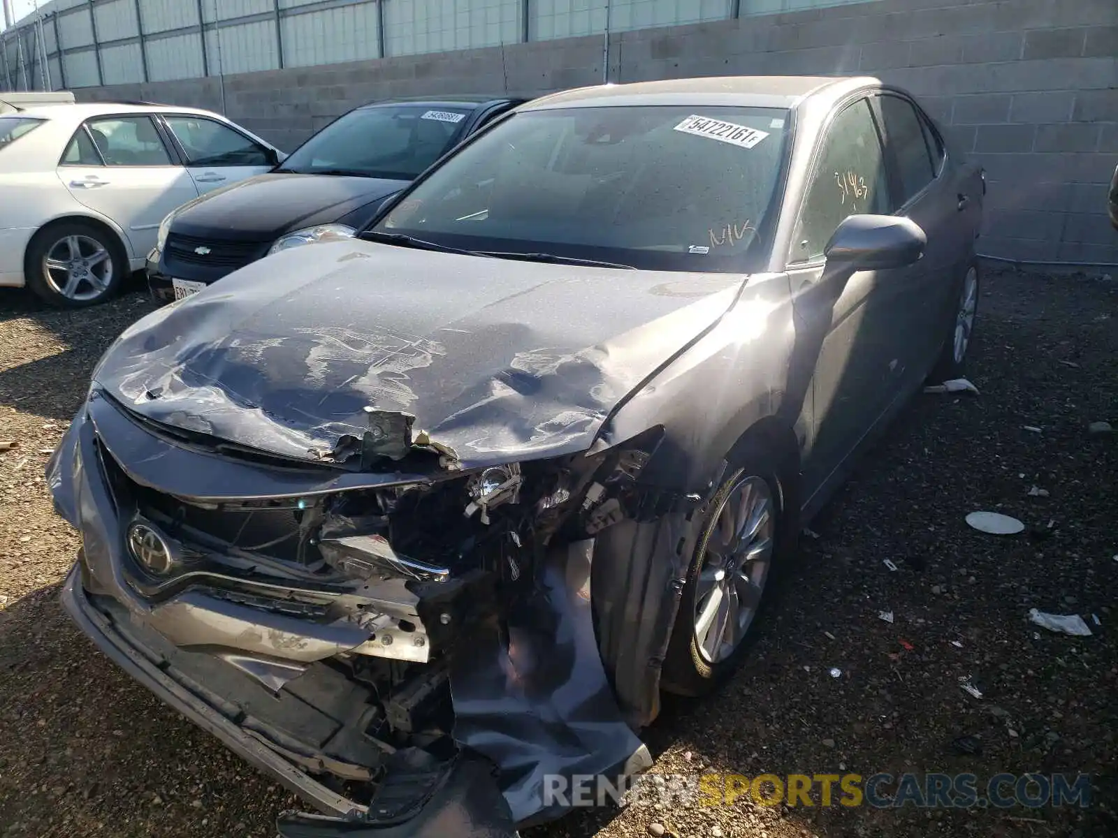 2 Photograph of a damaged car 4T1B11HK9KU758833 TOYOTA CAMRY 2019