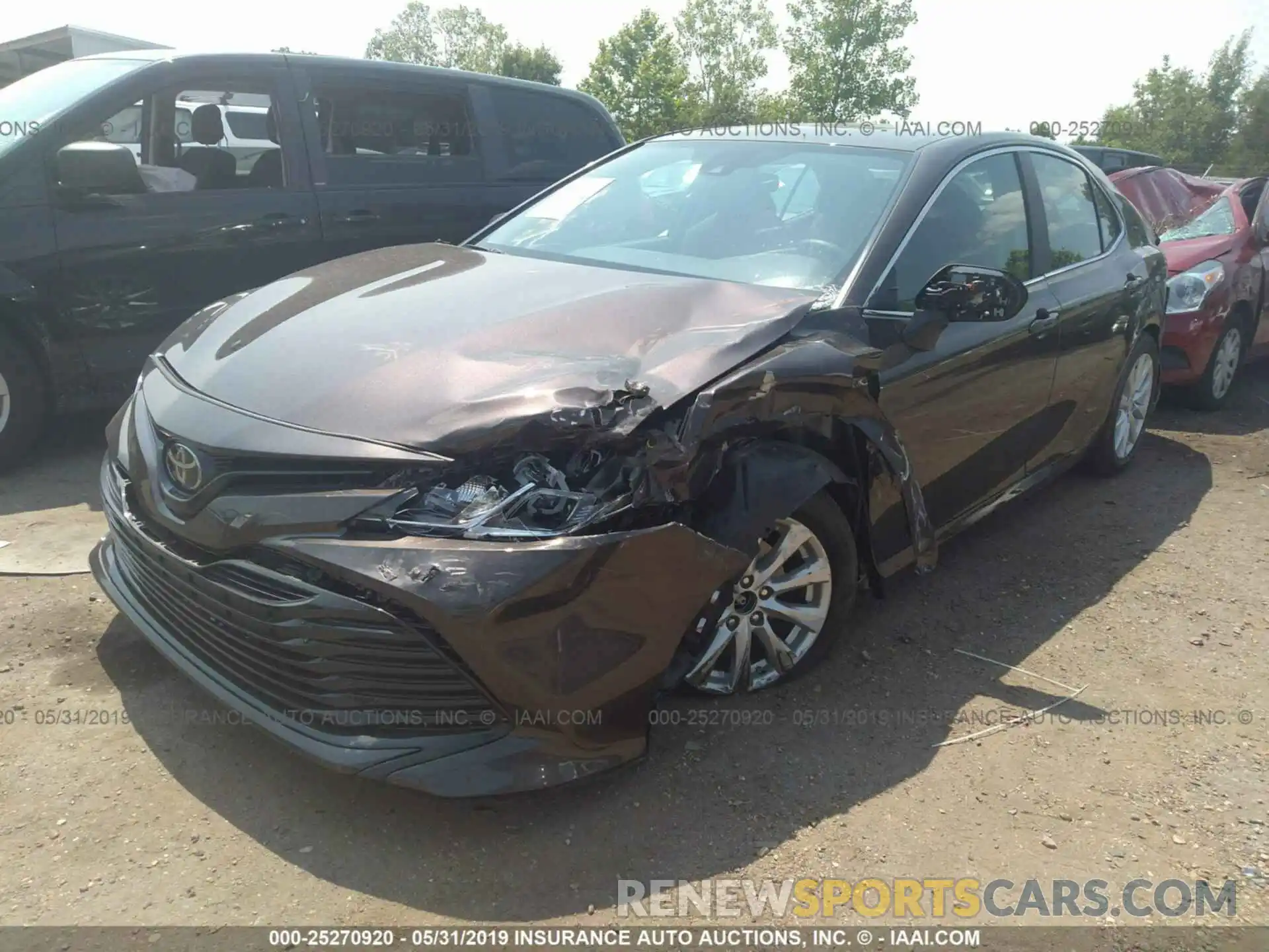 2 Photograph of a damaged car 4T1B11HK9KU761201 TOYOTA CAMRY 2019