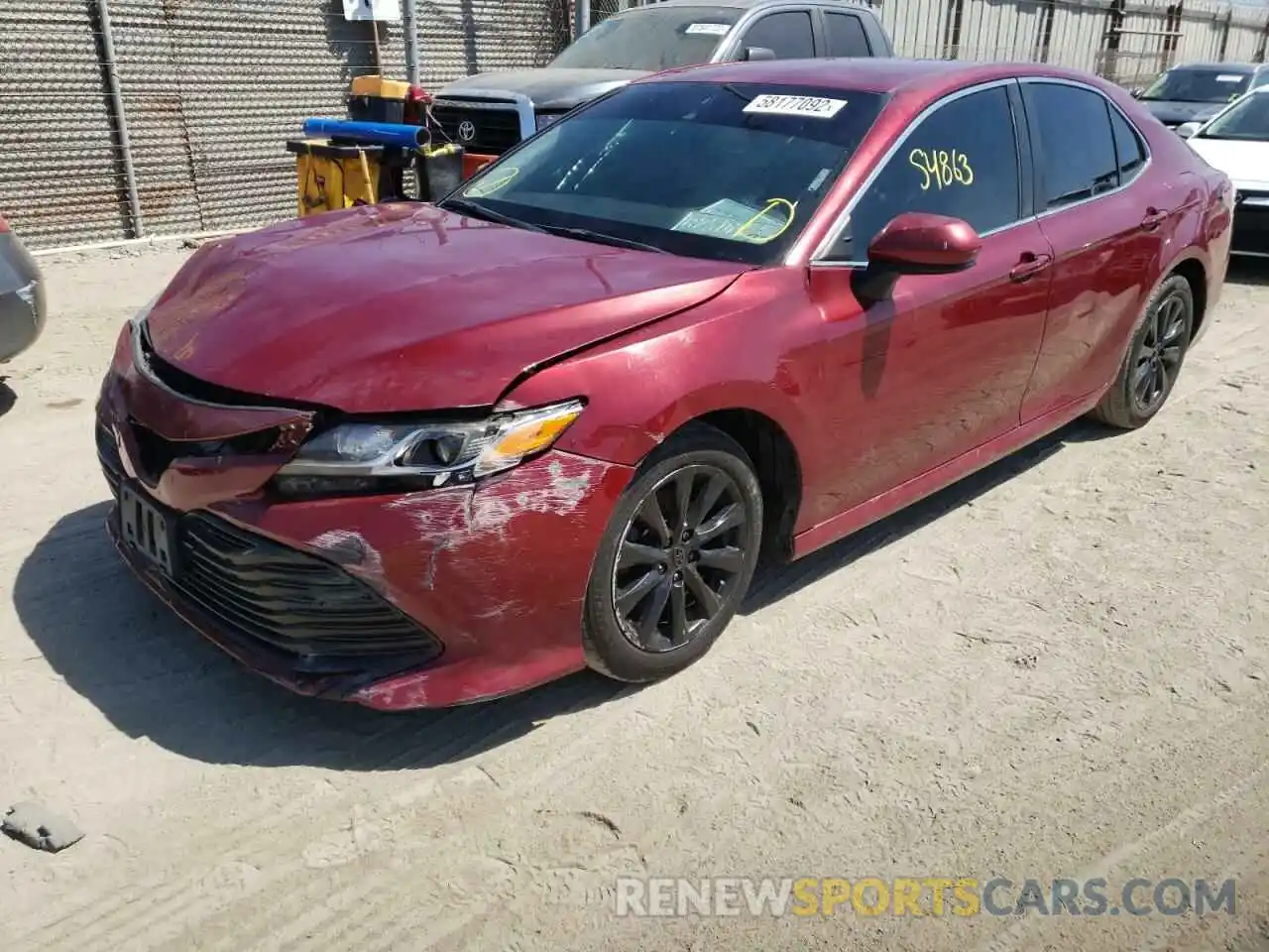 2 Photograph of a damaged car 4T1B11HK9KU776149 TOYOTA CAMRY 2019