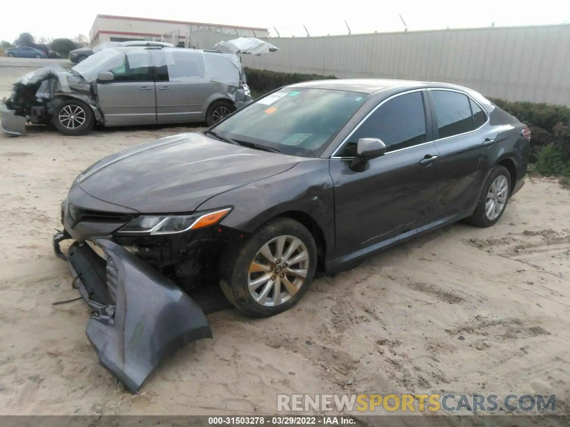 2 Photograph of a damaged car 4T1B11HK9KU777883 TOYOTA CAMRY 2019