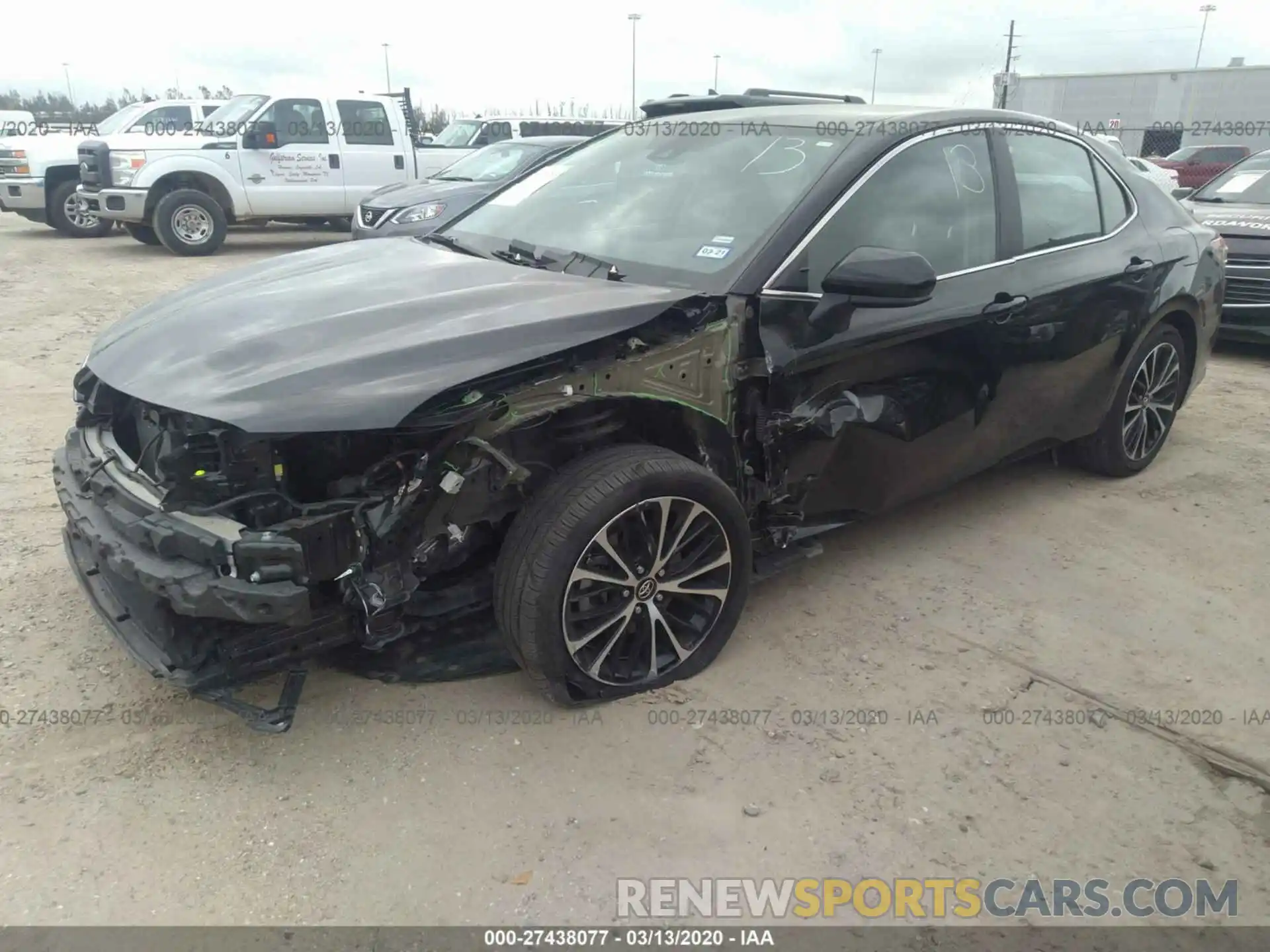 2 Photograph of a damaged car 4T1B11HK9KU778399 TOYOTA CAMRY 2019