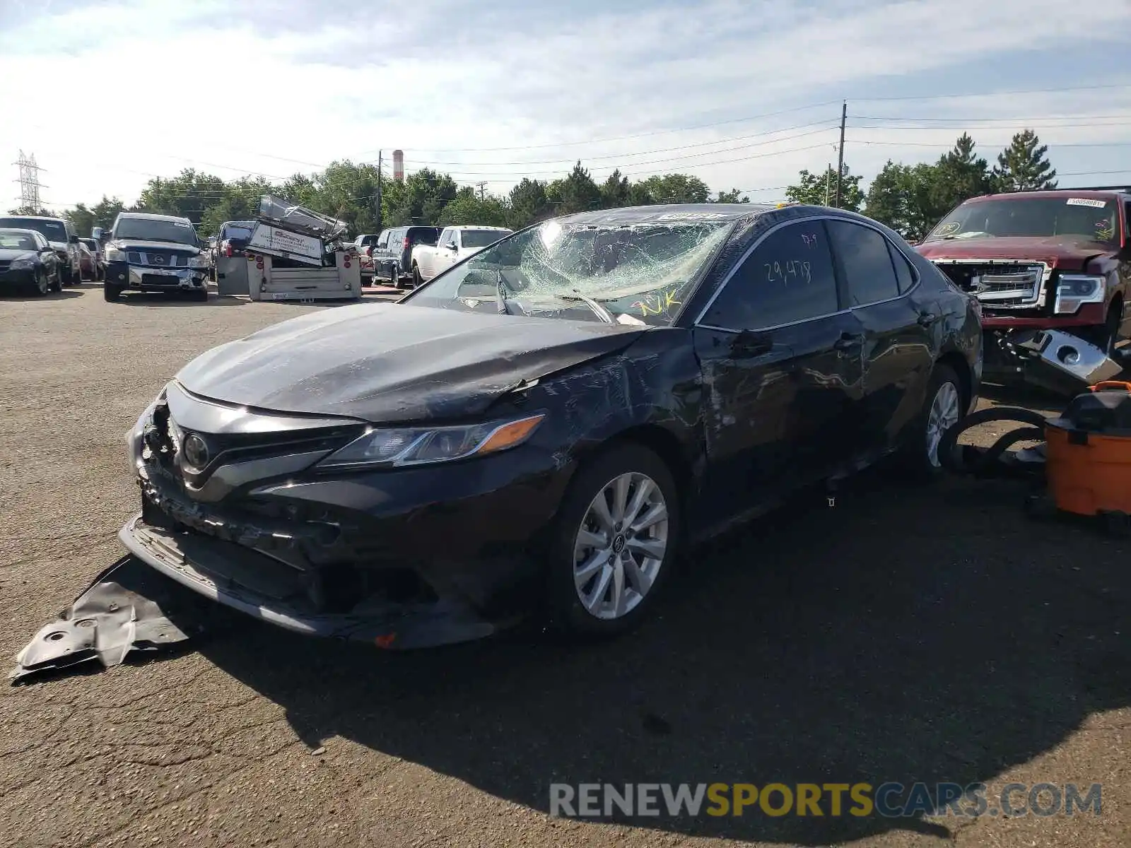 2 Photograph of a damaged car 4T1B11HK9KU780590 TOYOTA CAMRY 2019