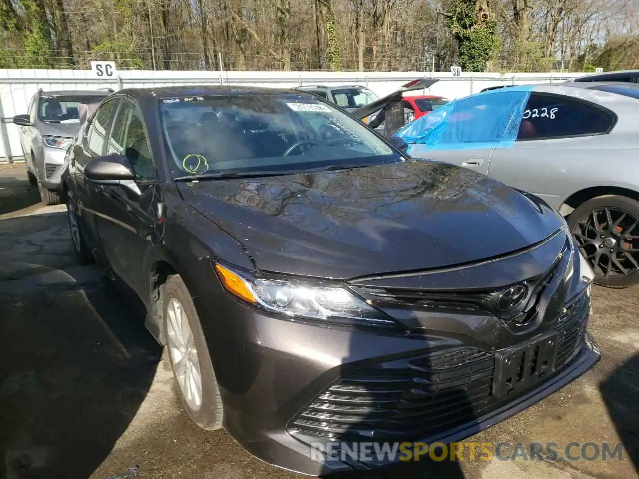 1 Photograph of a damaged car 4T1B11HK9KU786079 TOYOTA CAMRY 2019