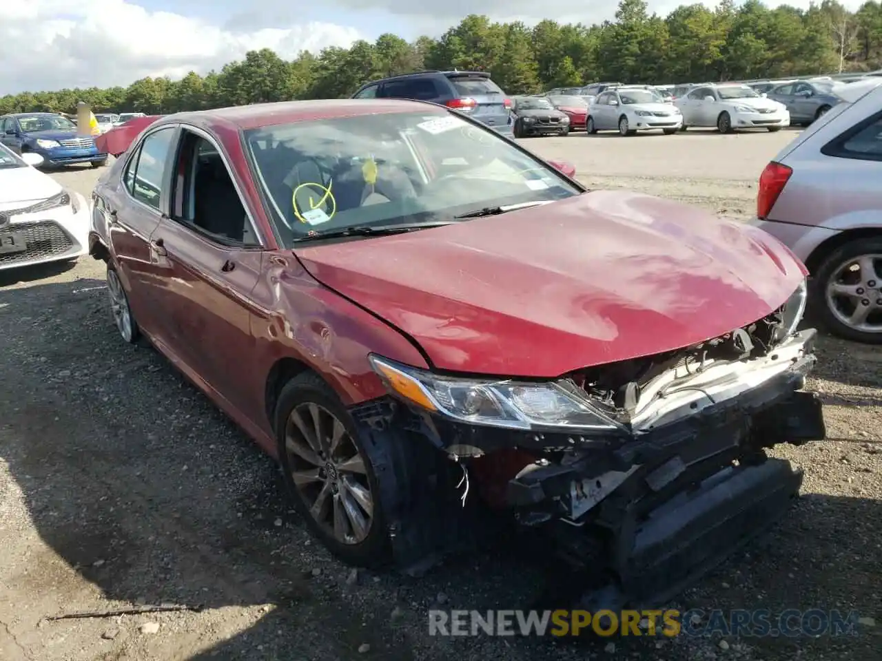 1 Photograph of a damaged car 4T1B11HK9KU787667 TOYOTA CAMRY 2019