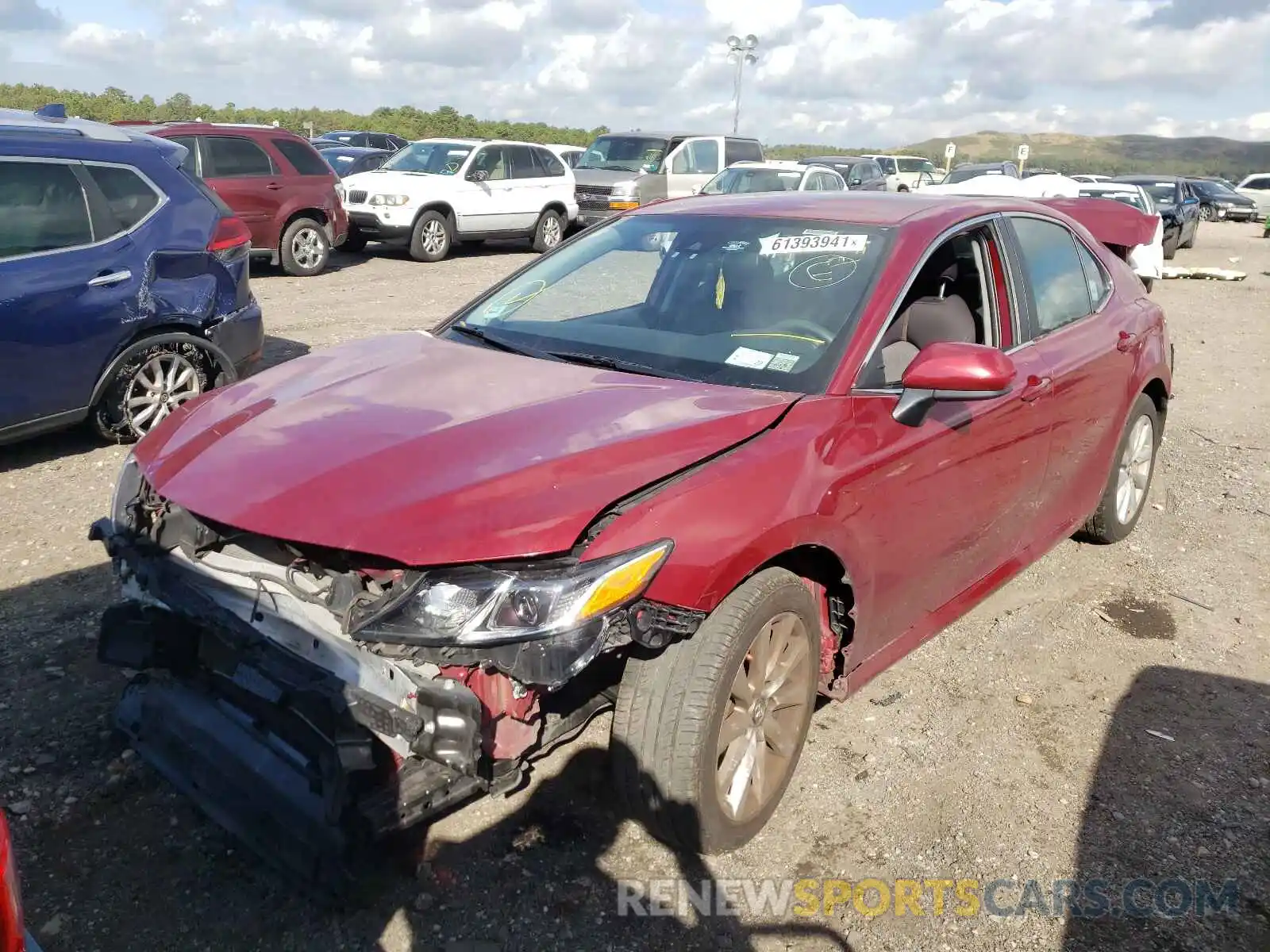 2 Photograph of a damaged car 4T1B11HK9KU787667 TOYOTA CAMRY 2019