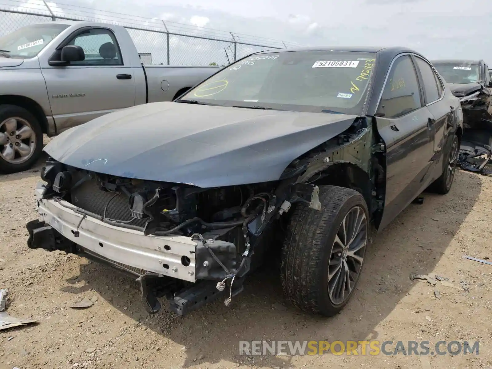 2 Photograph of a damaged car 4T1B11HK9KU792433 TOYOTA CAMRY 2019