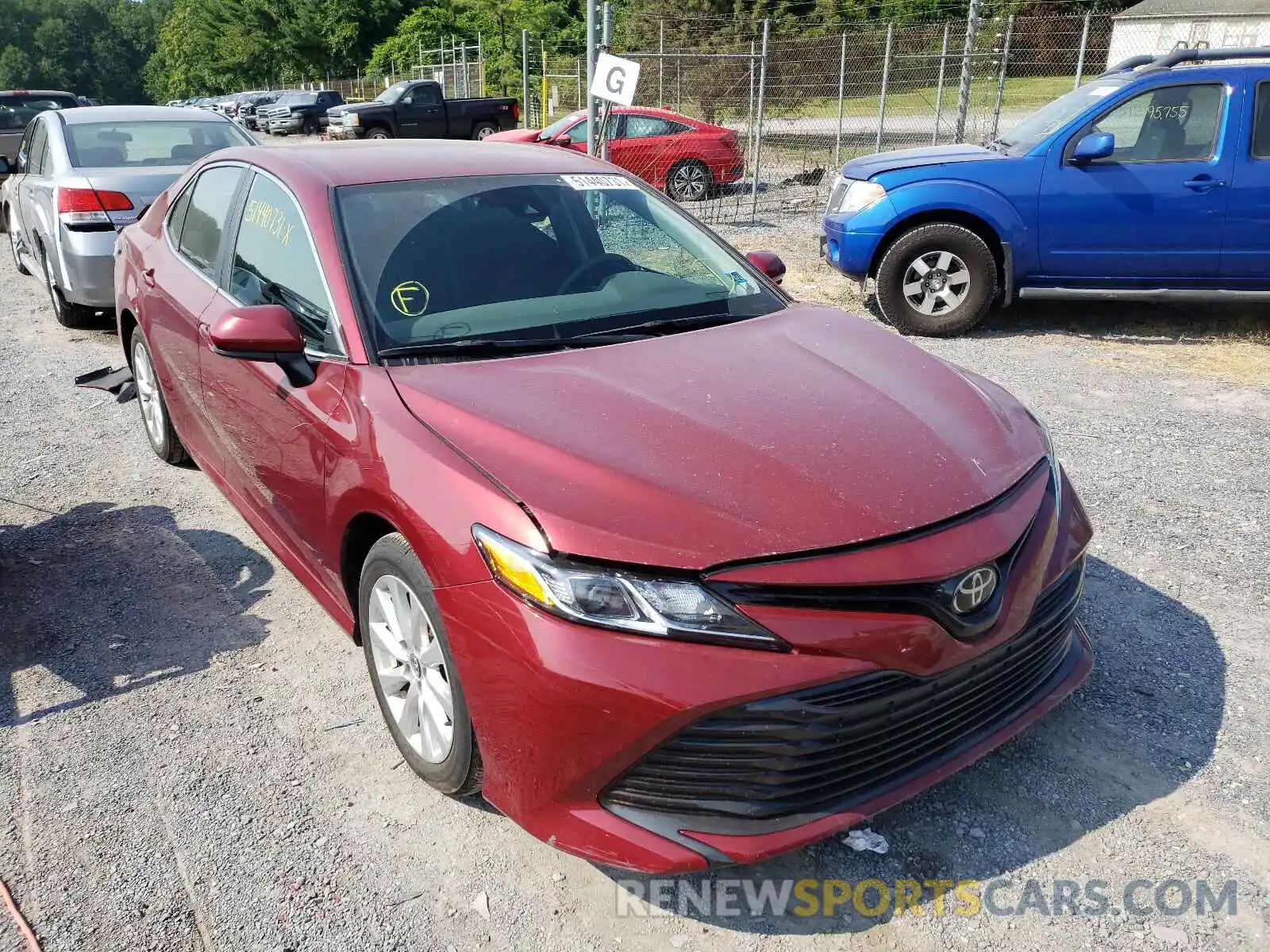 1 Photograph of a damaged car 4T1B11HK9KU806525 TOYOTA CAMRY 2019