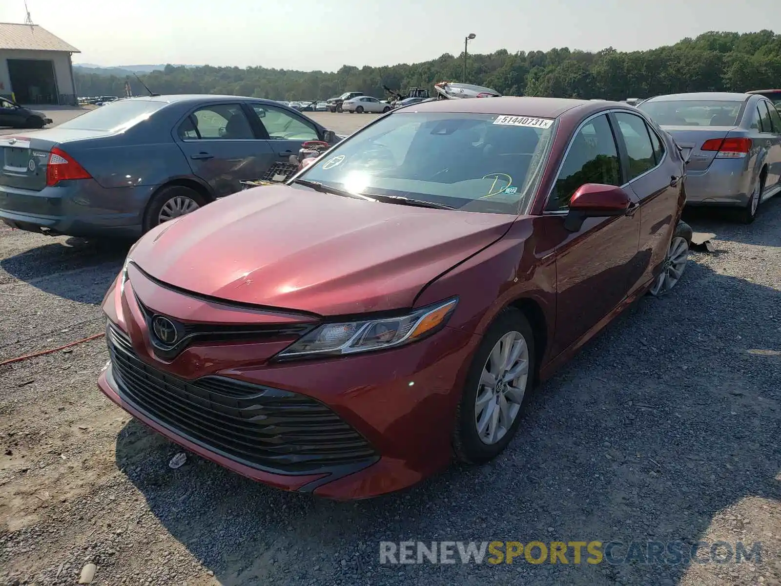 2 Photograph of a damaged car 4T1B11HK9KU806525 TOYOTA CAMRY 2019