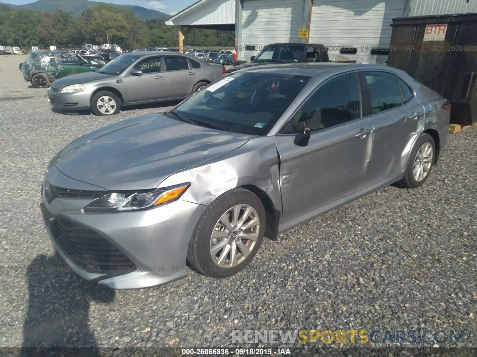 2 Photograph of a damaged car 4T1B11HK9KU813653 TOYOTA CAMRY 2019