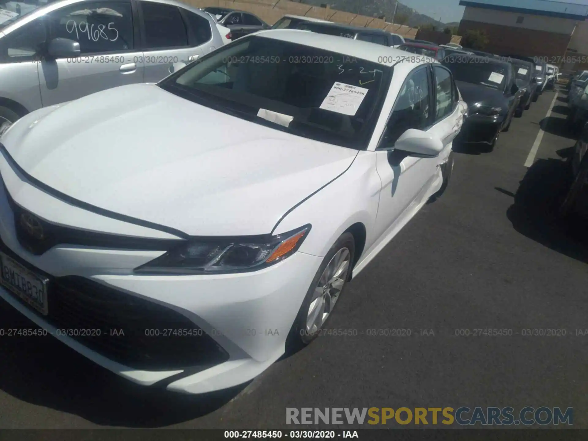 2 Photograph of a damaged car 4T1B11HK9KU825382 TOYOTA CAMRY 2019