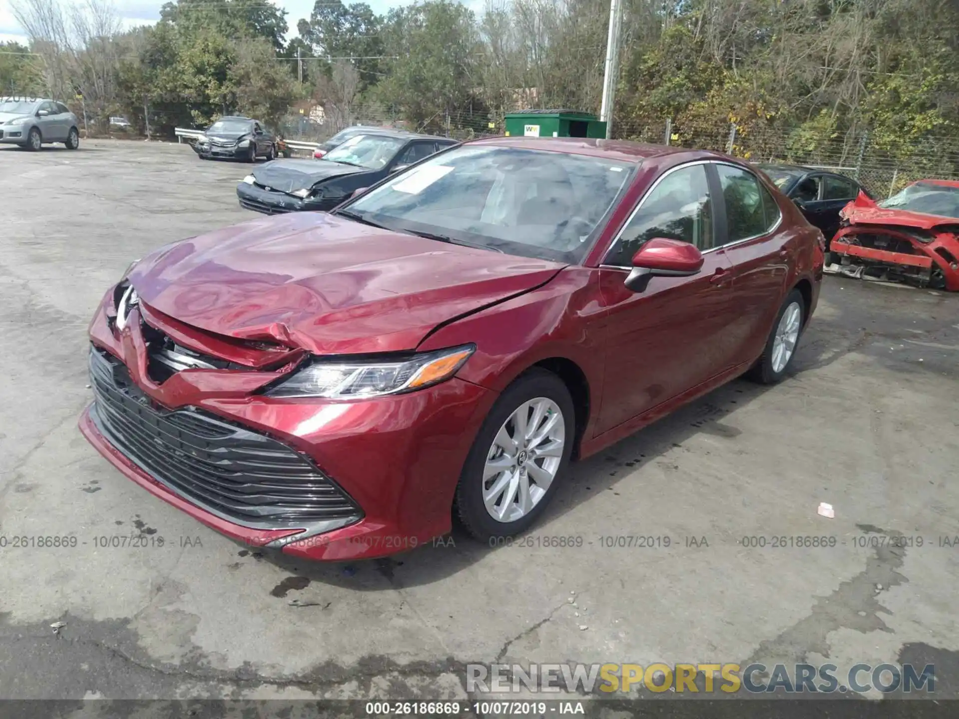 2 Photograph of a damaged car 4T1B11HK9KU827262 TOYOTA CAMRY 2019