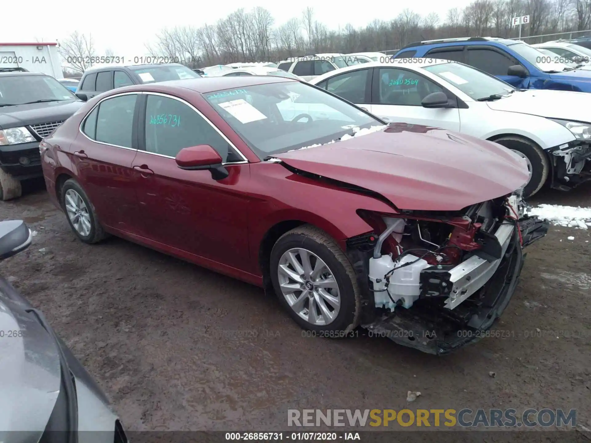 1 Photograph of a damaged car 4T1B11HK9KU840528 TOYOTA CAMRY 2019