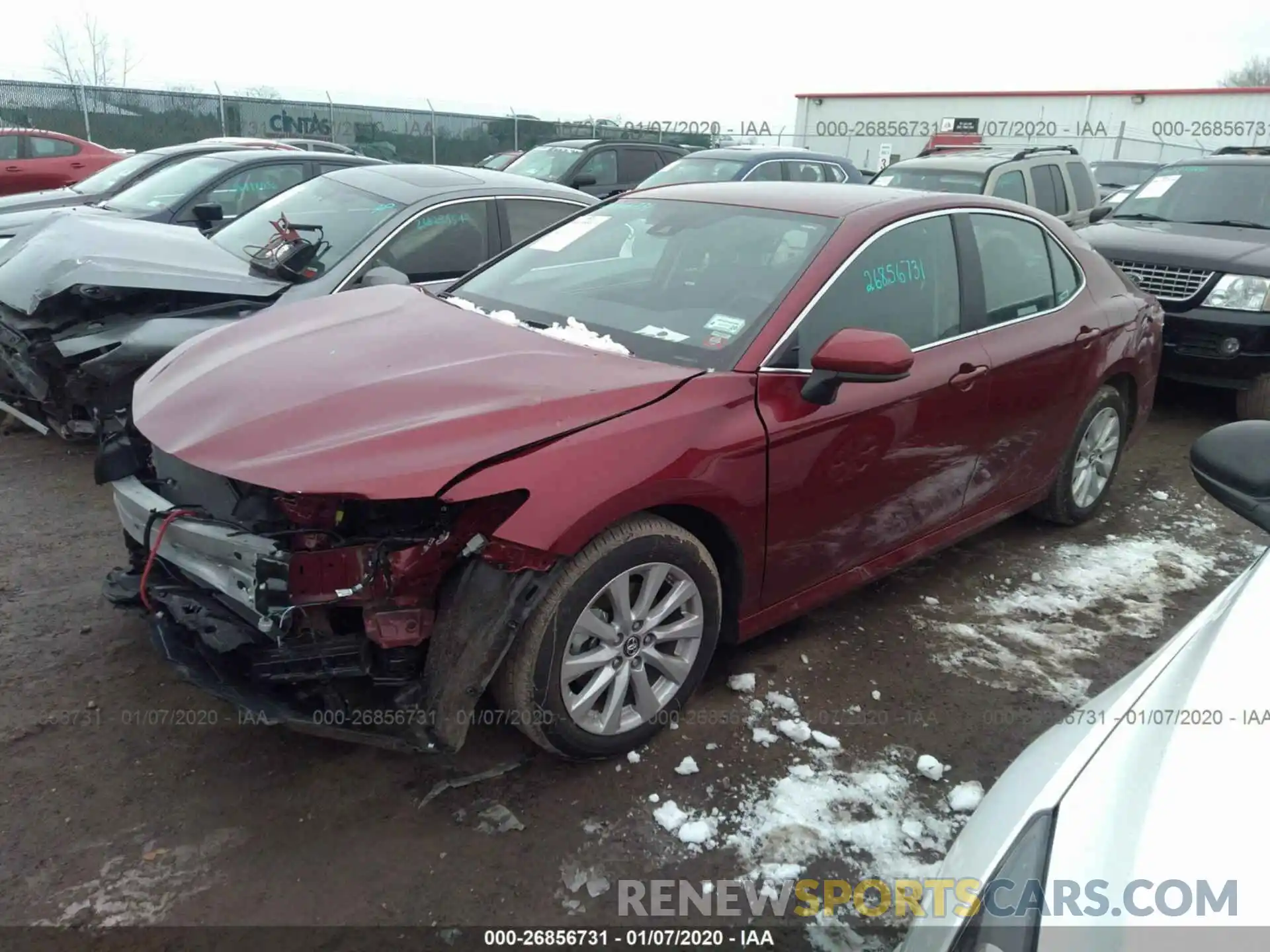 2 Photograph of a damaged car 4T1B11HK9KU840528 TOYOTA CAMRY 2019