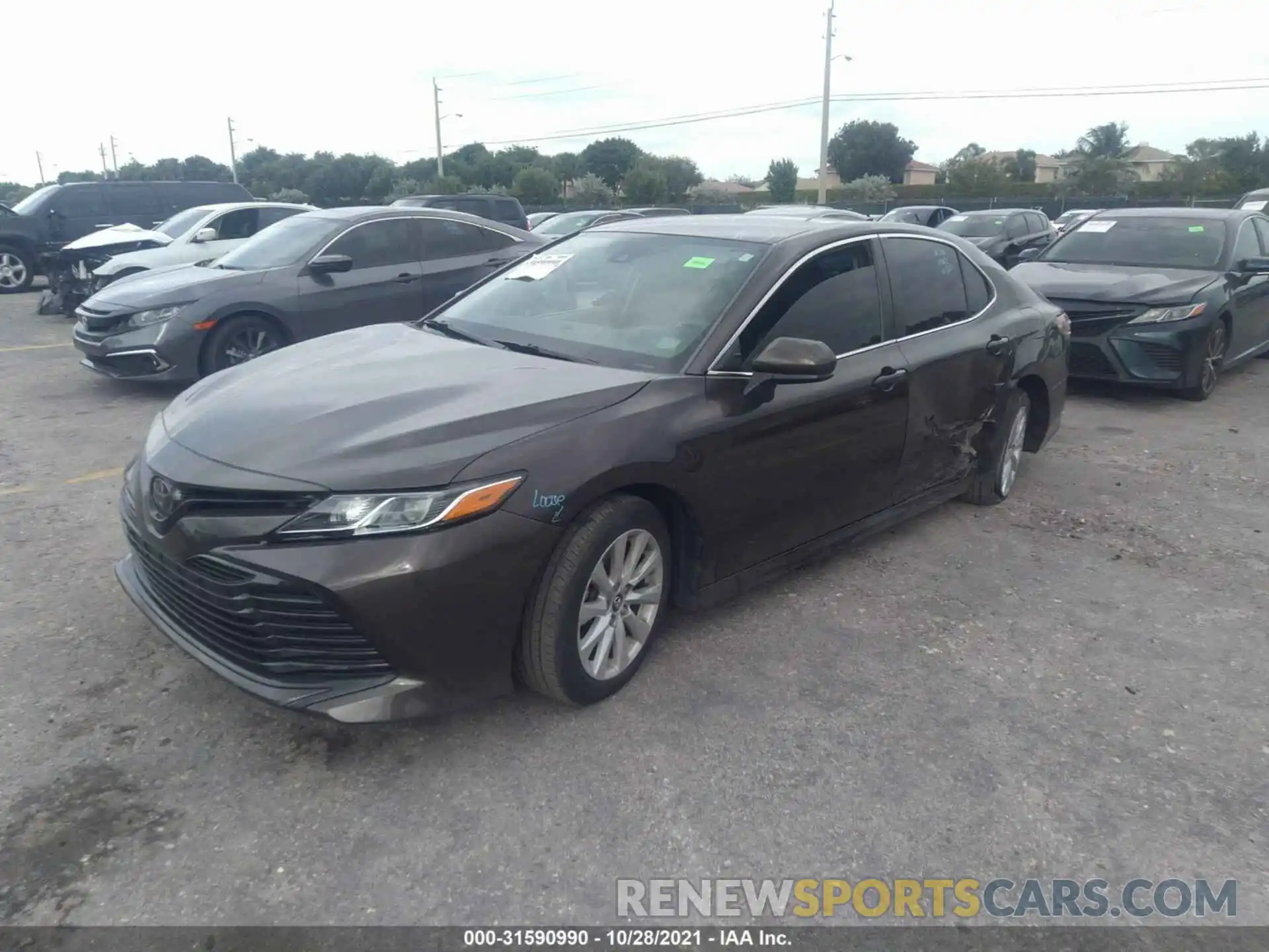 2 Photograph of a damaged car 4T1B11HK9KU842019 TOYOTA CAMRY 2019