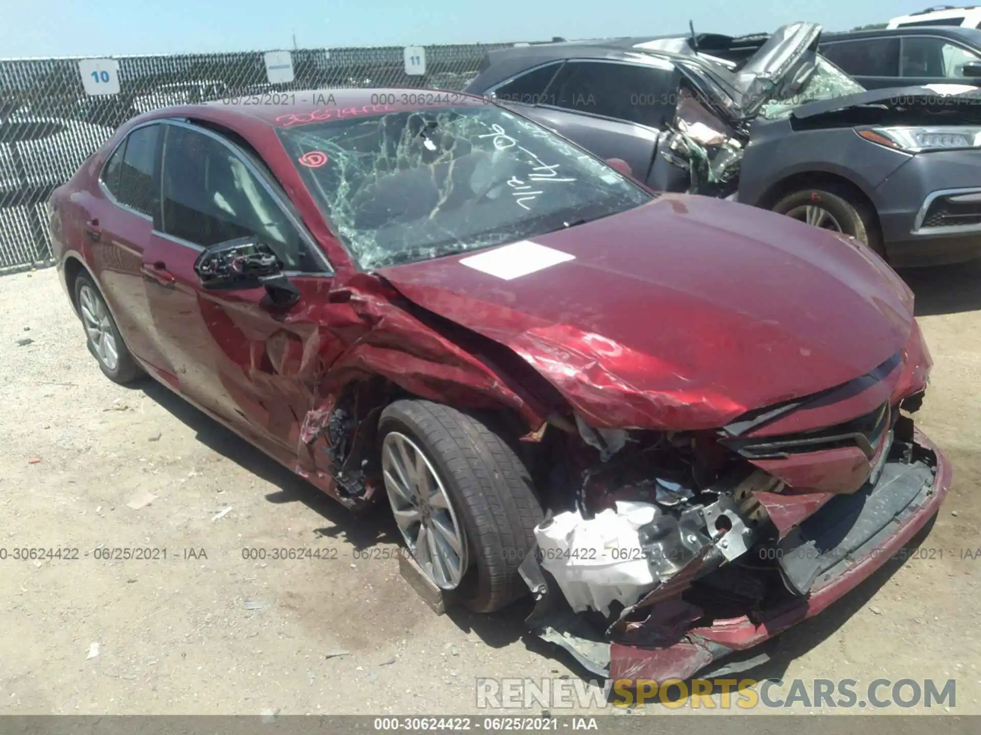 1 Photograph of a damaged car 4T1B11HK9KU845647 TOYOTA CAMRY 2019