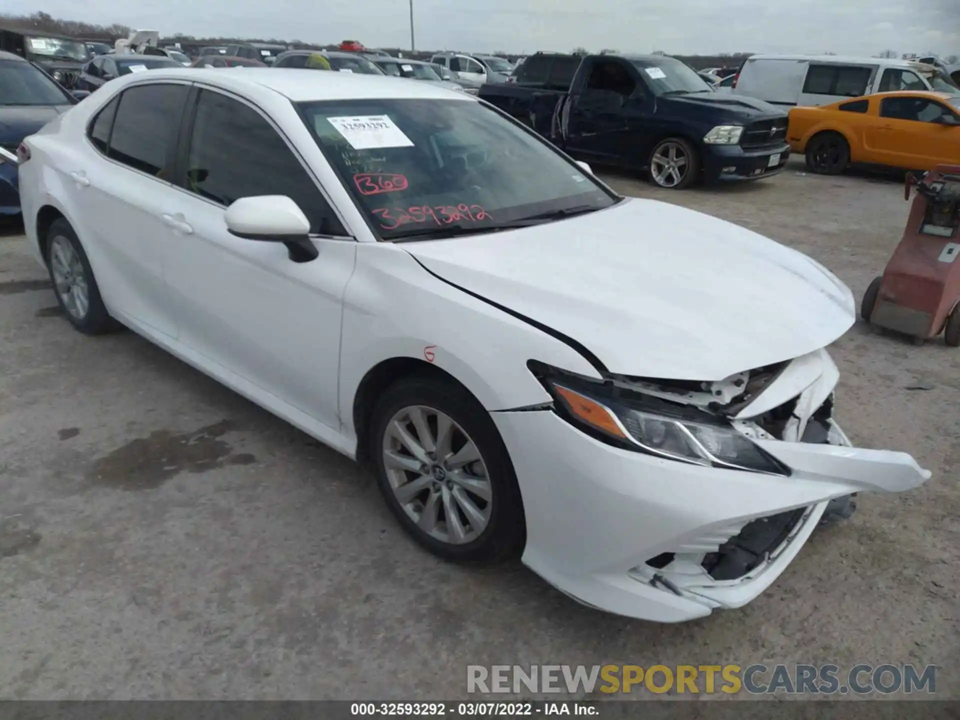 1 Photograph of a damaged car 4T1B11HK9KU847589 TOYOTA CAMRY 2019