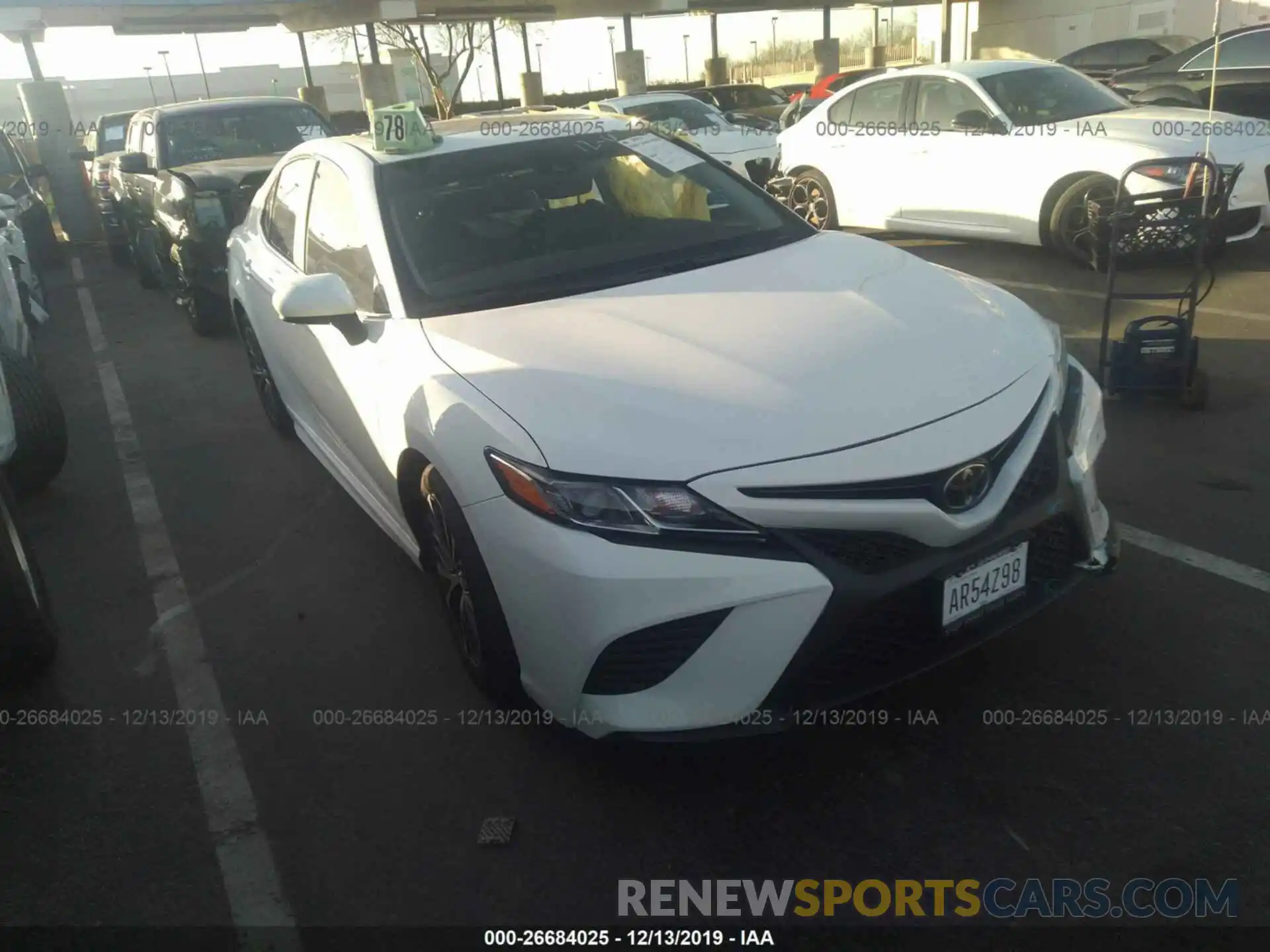 1 Photograph of a damaged car 4T1B11HK9KU849889 TOYOTA CAMRY 2019