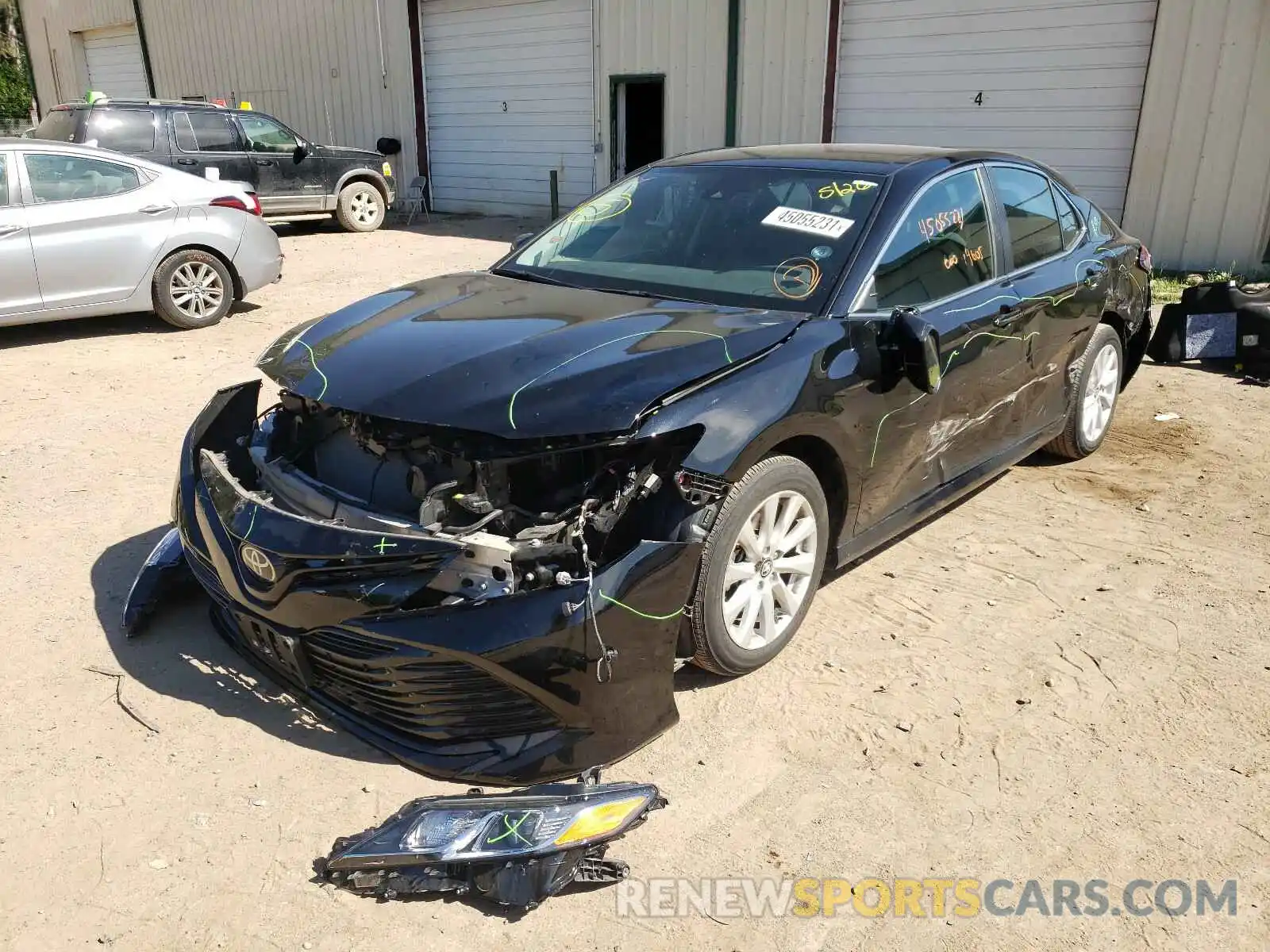 2 Photograph of a damaged car 4T1B11HK9KU852775 TOYOTA CAMRY 2019